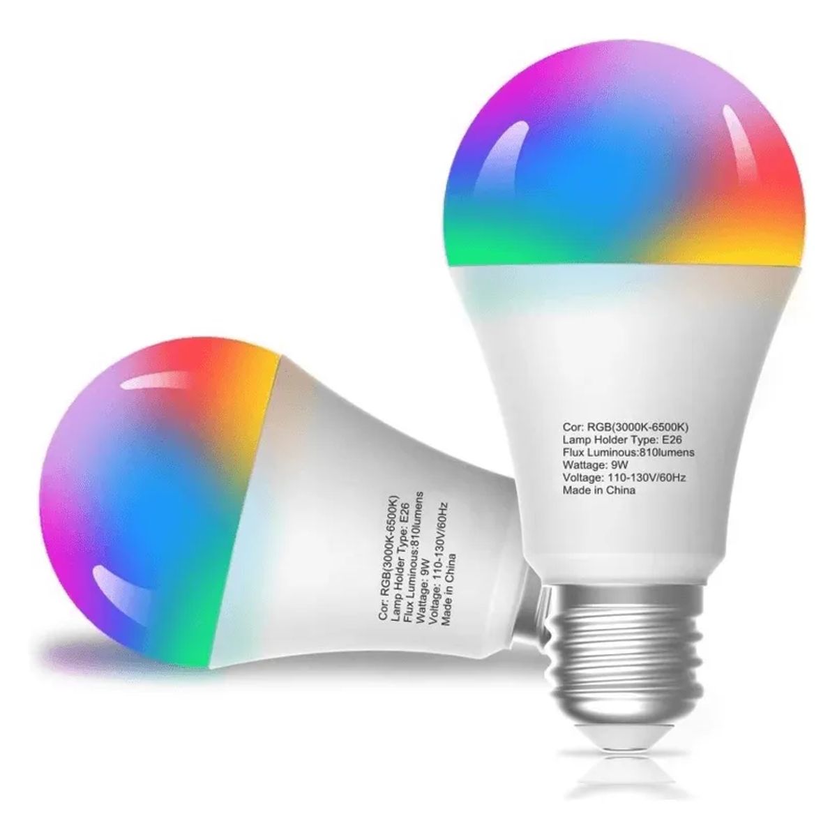 SWISSHOME - Bombillo LED WiFi Multicolor Alexa Google Home Inteligente