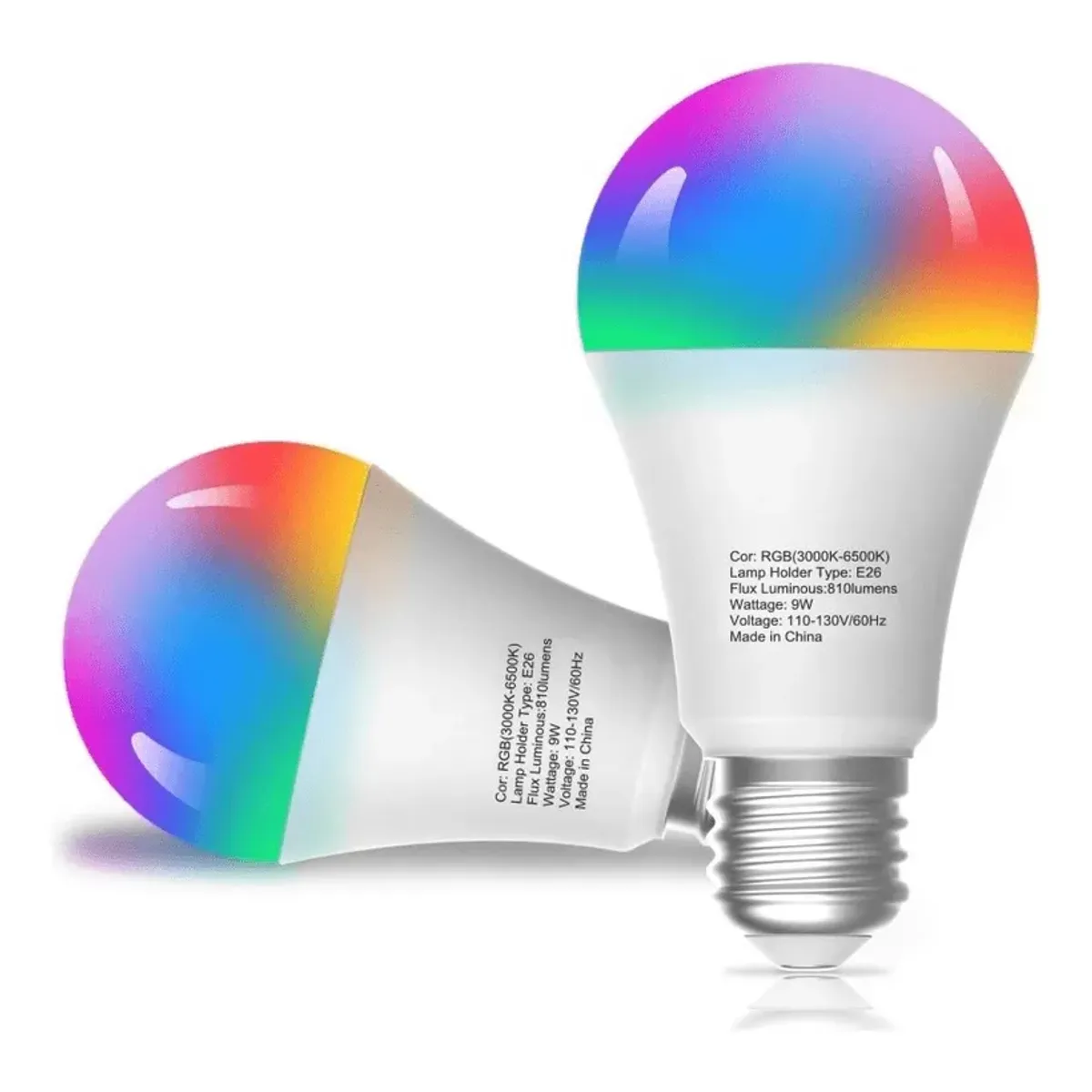 SWISSHOME - Bombillo LED WiFi Multicolor Alexa Google Home Inteligente