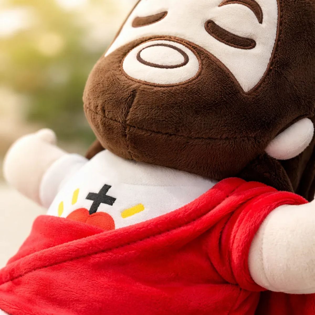 CHINA - Muñeco Jesús Respira Peluche Religioso Movimiento Tranquilo