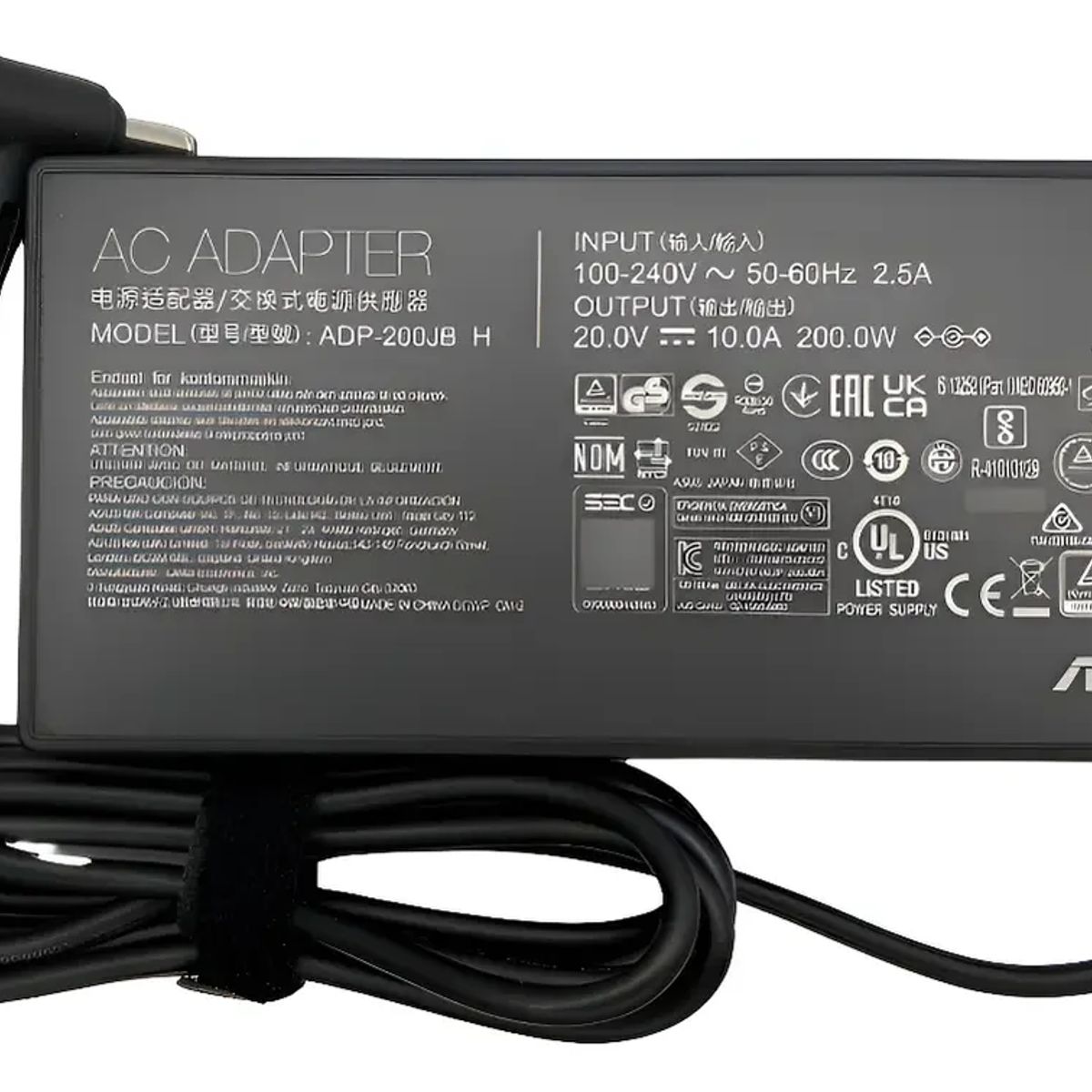 ASUS - Cargador 100% Original Asus Tuf 20v - 10.0a 200w