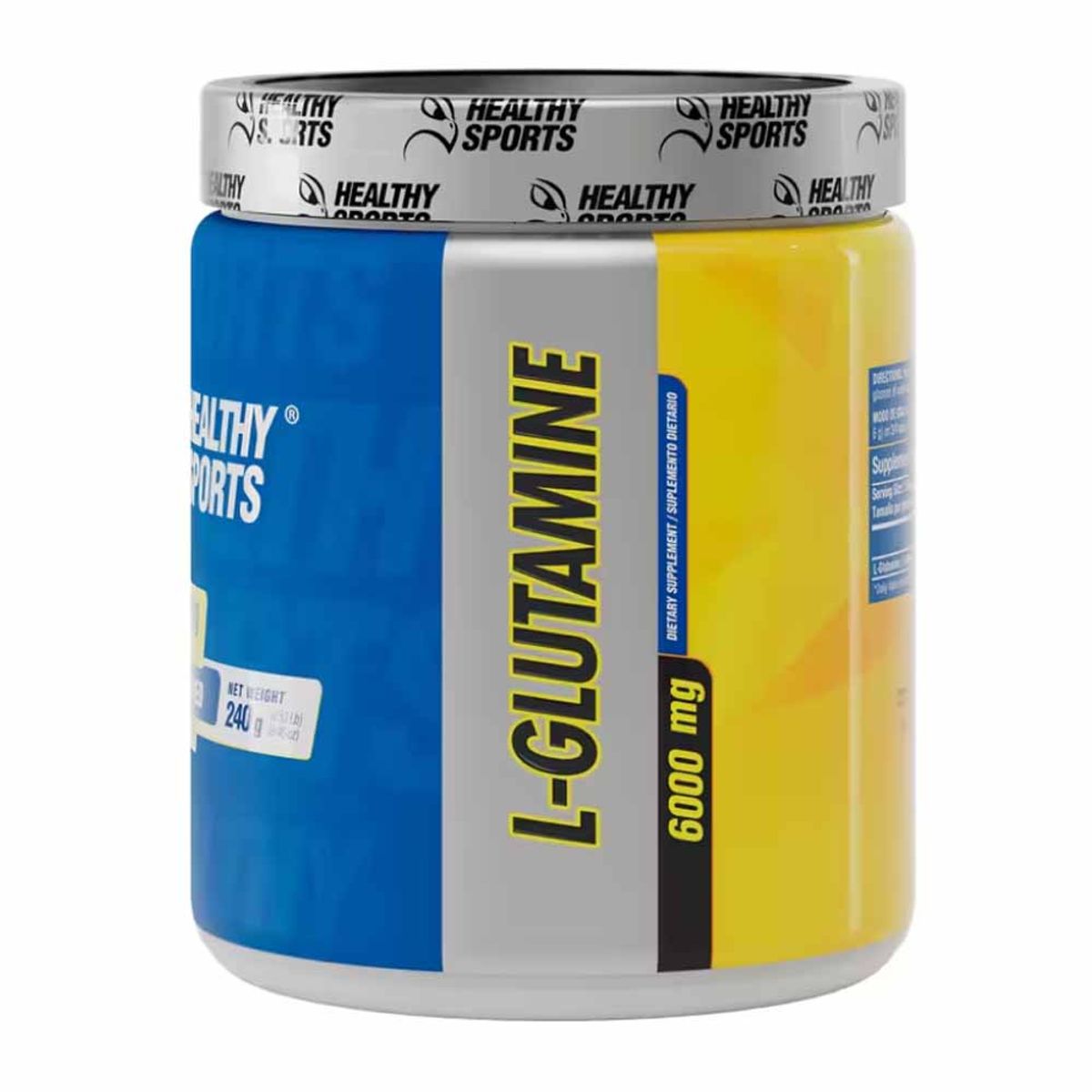 HEALTHY SPORTS - L-Glutamine 6000 Mg (240 g / 40 Servicios)