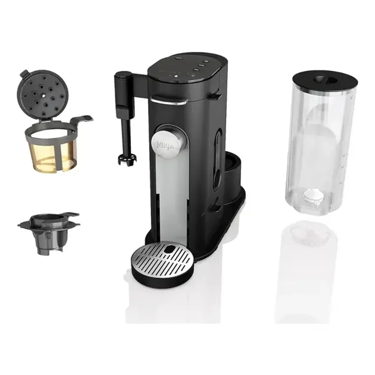 NINJA - Cafetera NINJA PB051 de especialidad, una sola porción para café molido y cápsulas (compatible con c