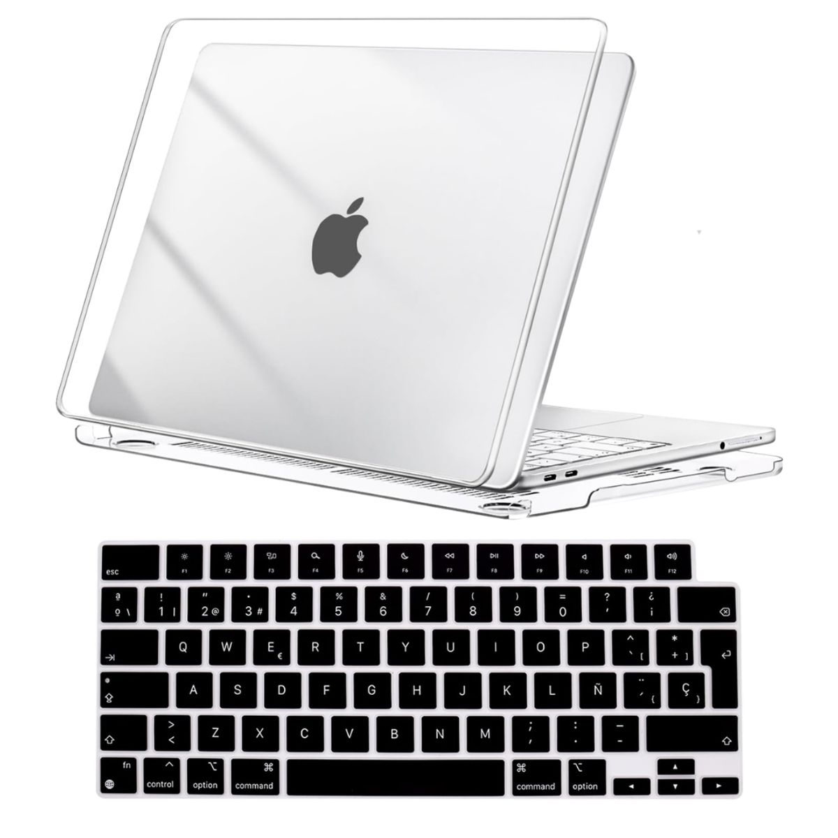 GENERICO - Carcasa Cristal + Teclado Para Macbook New Air 13 M4 13.6 A3240