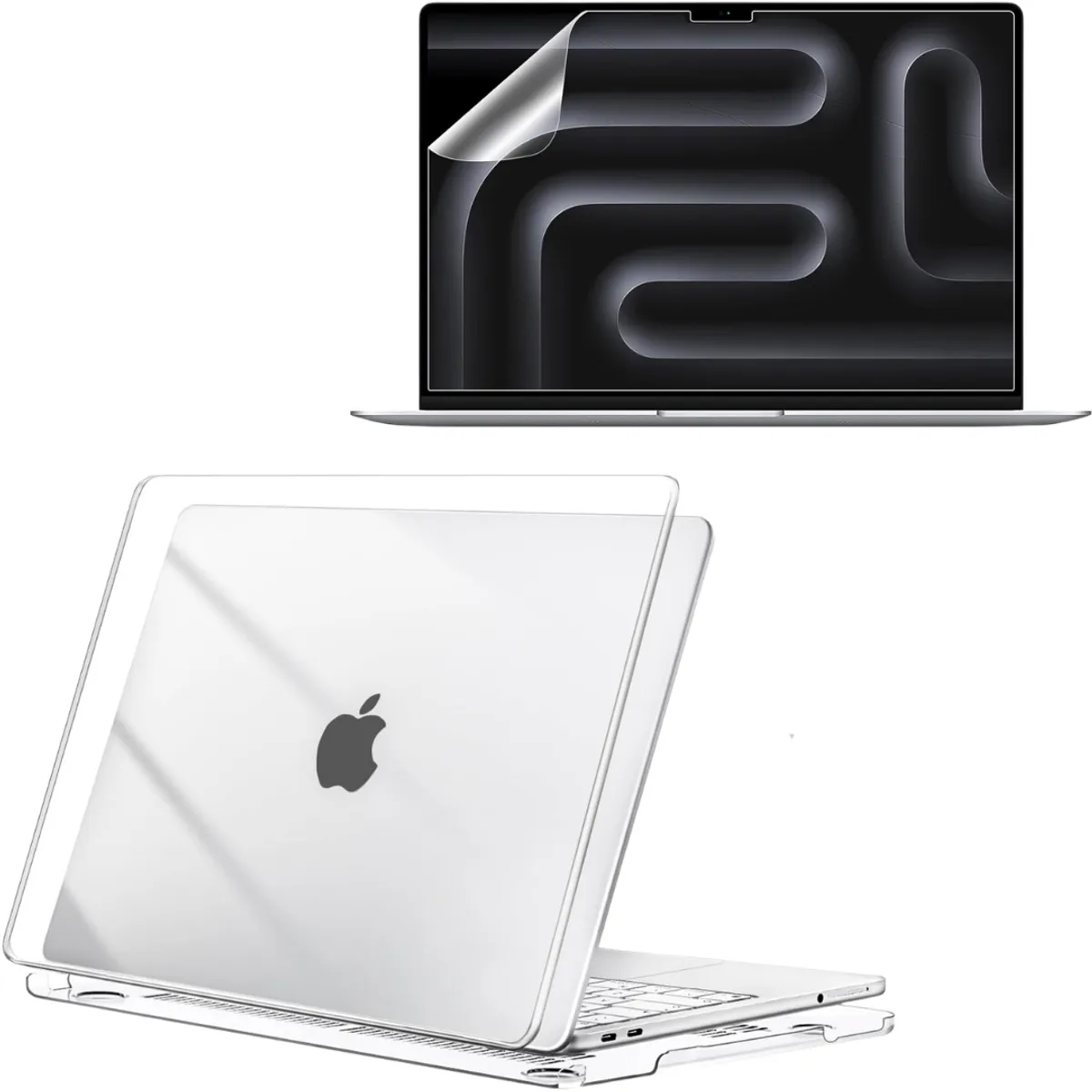 GENERICO - Carcasa  Cristal + Protector Pantalla Para Macbook Pro 16 M4 A3186