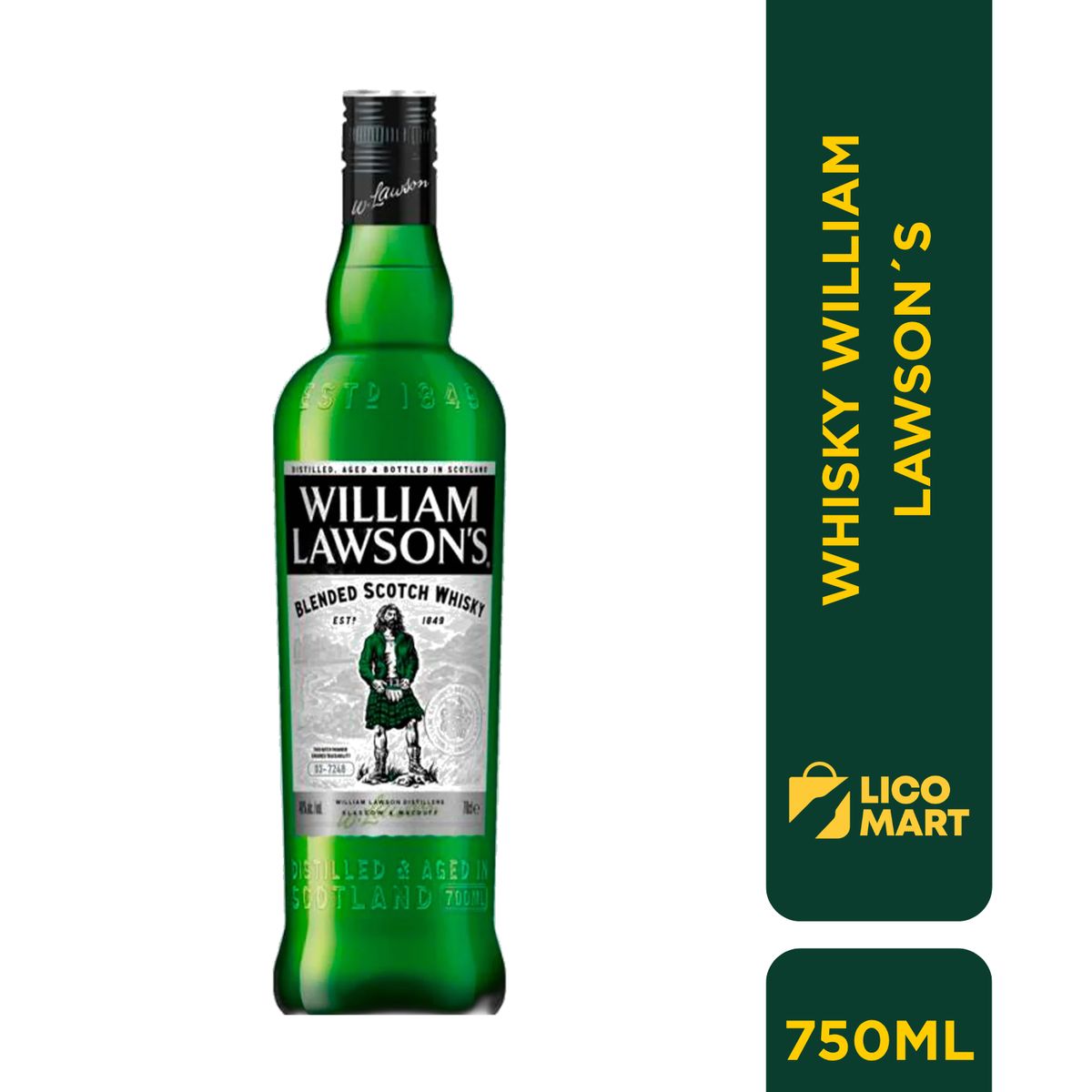 GENERICO - WHISKY WILLIAM LAWSON´S 750 ML