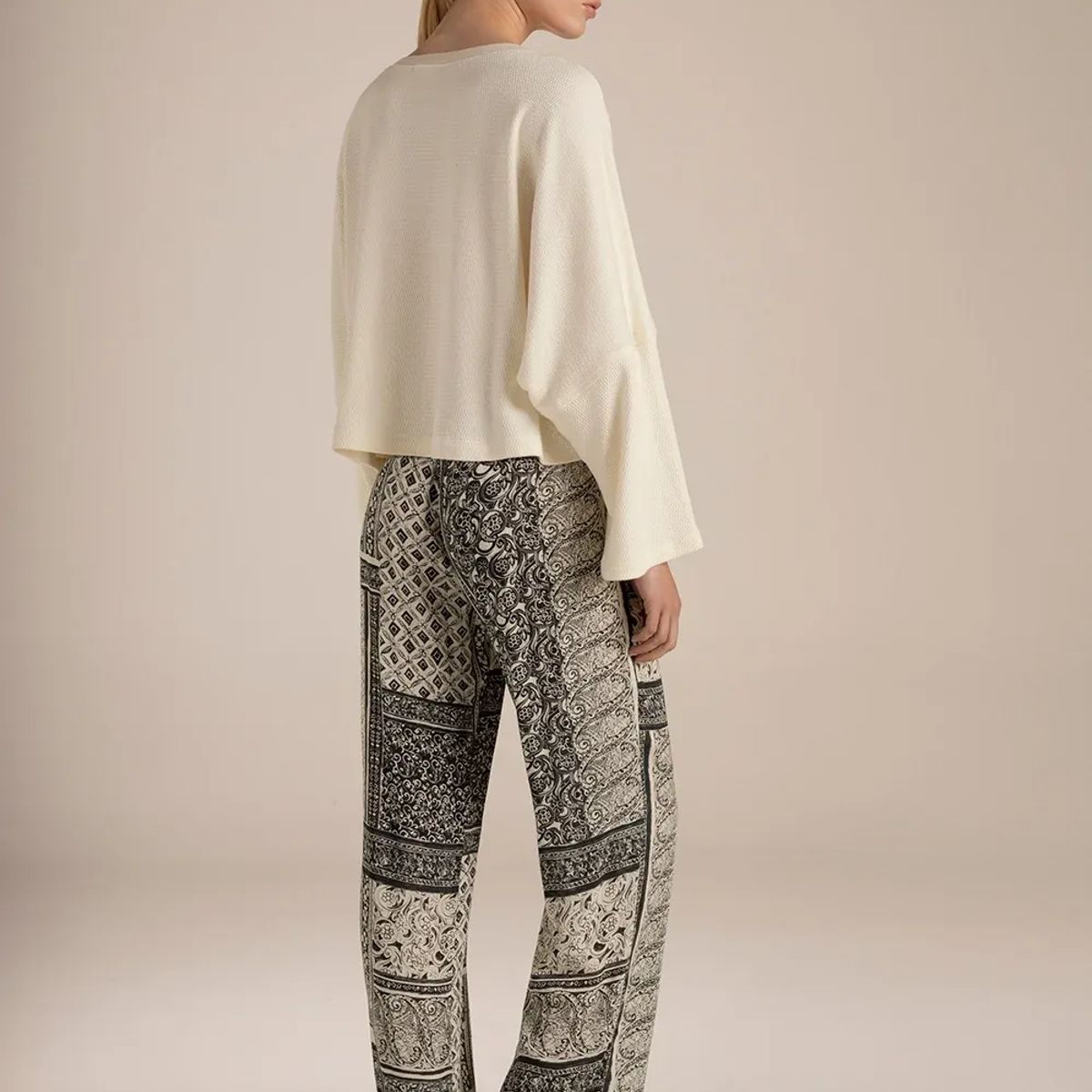TOUCHE LINGERIE - Pijama pantalón con buzo texturizado de algodón fondo entero Ref. 2535071