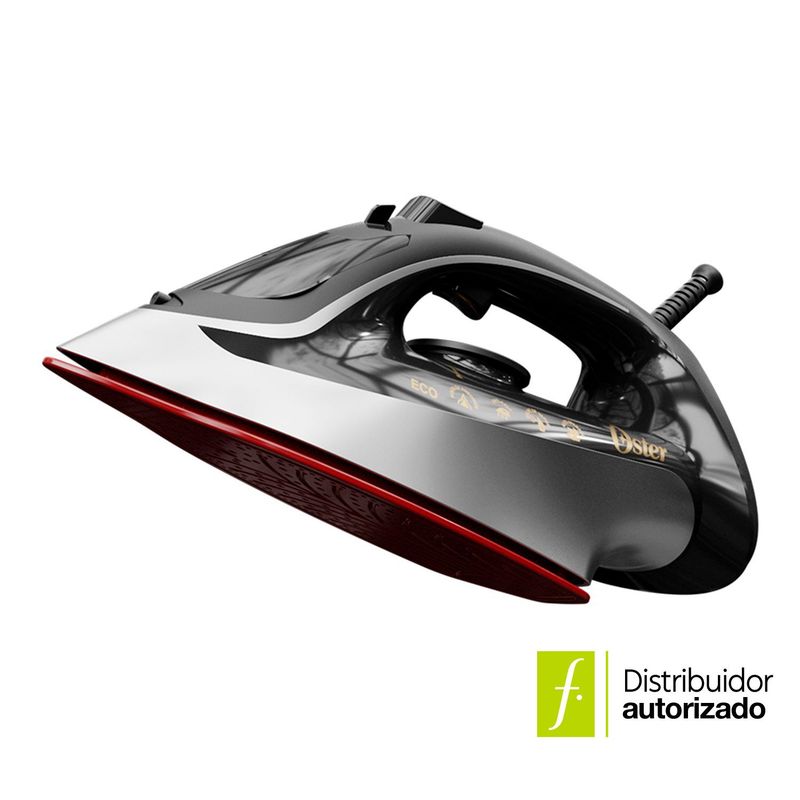 OSTER - Plancha a Vapor Oster Negra con Tecnología Aerocerámica Antiadherente