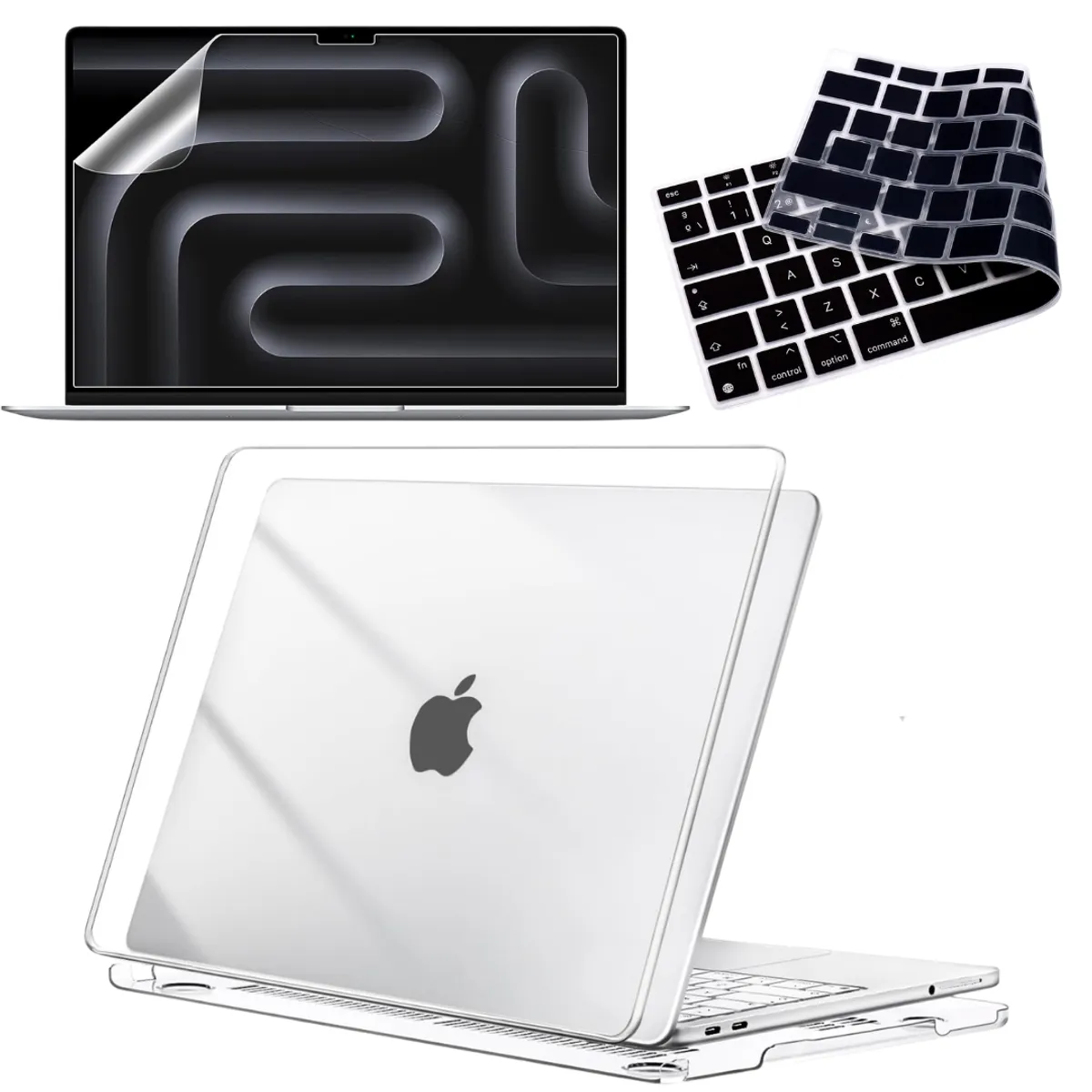 GENERICO - Carcasa Cristal + Teclado + Pantalla Para Macbook Pro 16 M1 A2485 /M2 A2780/ M3 A2991 