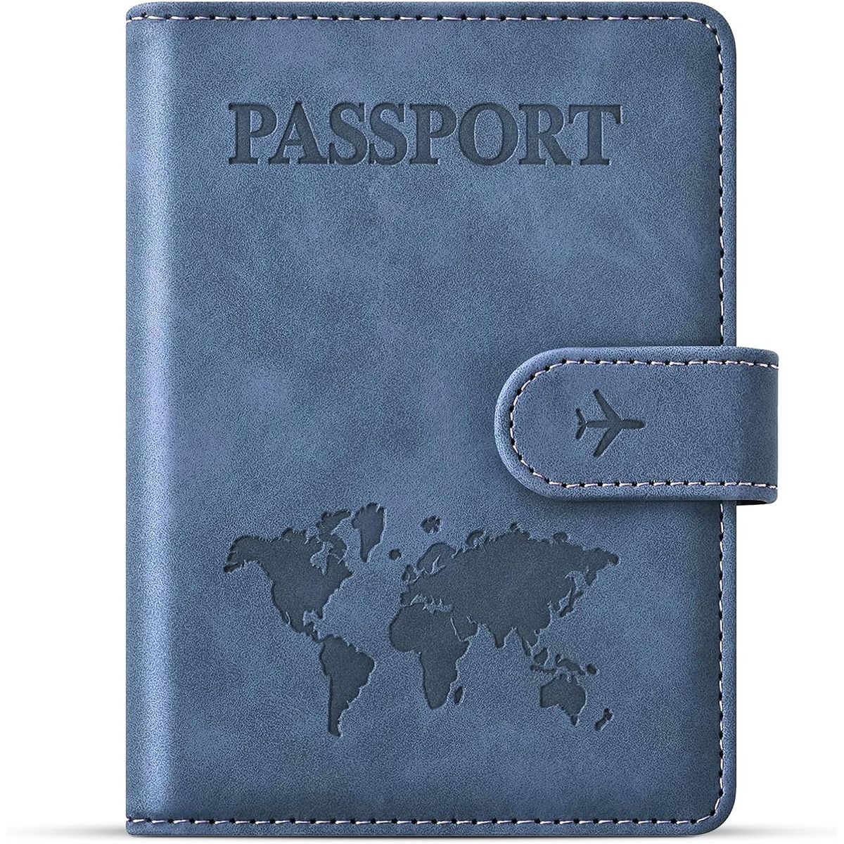 INNOVA - Portapasaporte, Cuero Con Protección Rfid y Cierre Magnético