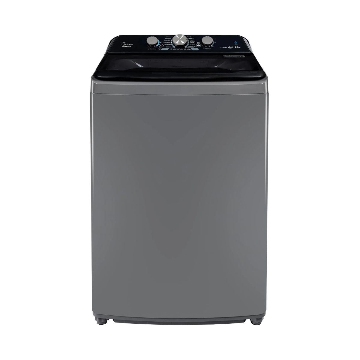 MIDEA - Lavadora Midea Carga Superior MA500W220l/G 22 K Gris