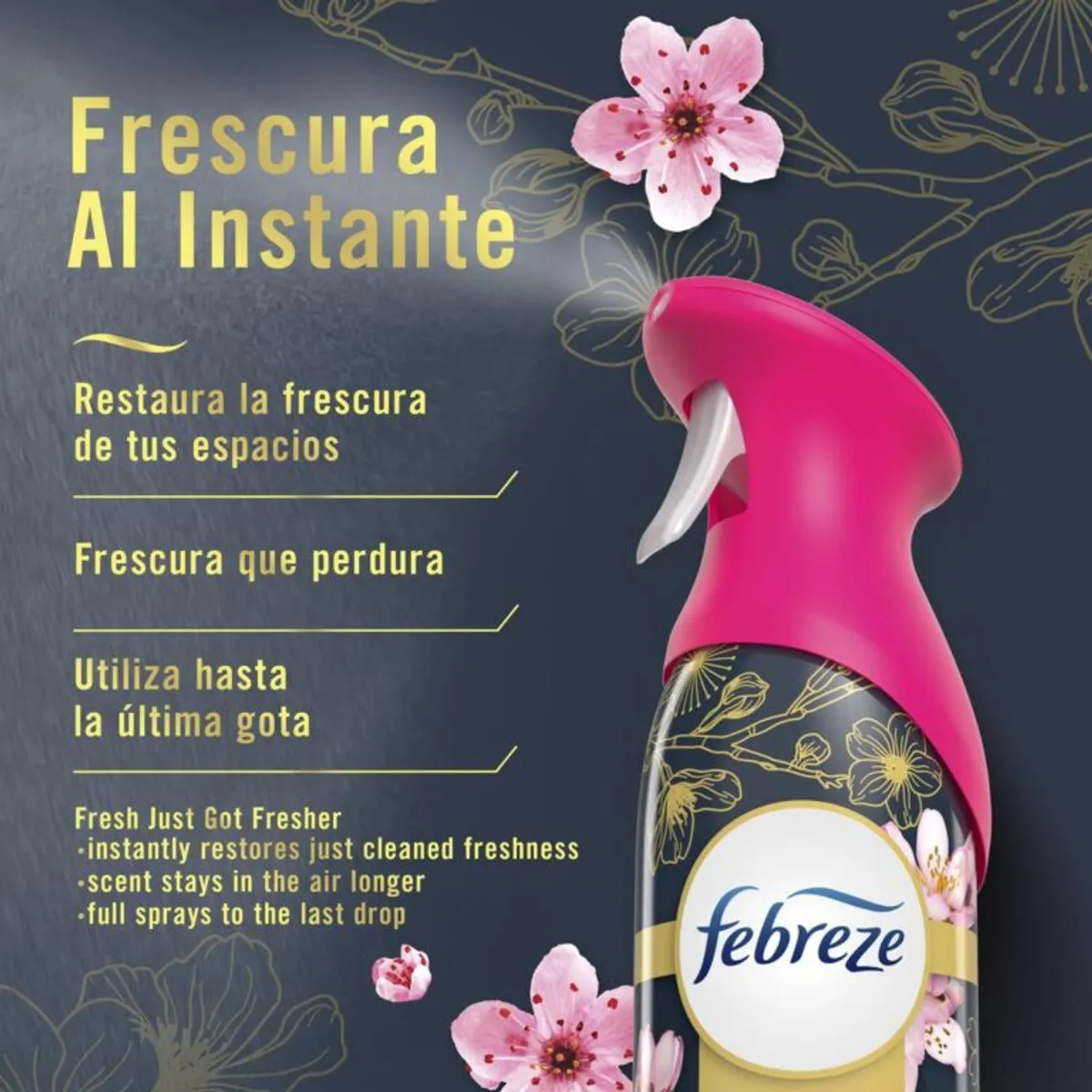 FEBREZE - Febreze Ambientador en Aerosol Fragancias Surtidas 4 Unidades 230 g / 8.1 oz