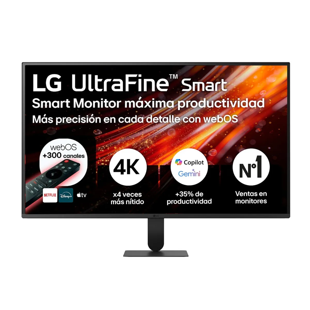 LG - Monitor LG UltraFine 32U701SB-B VA 31.5" UHD 4K WebOs