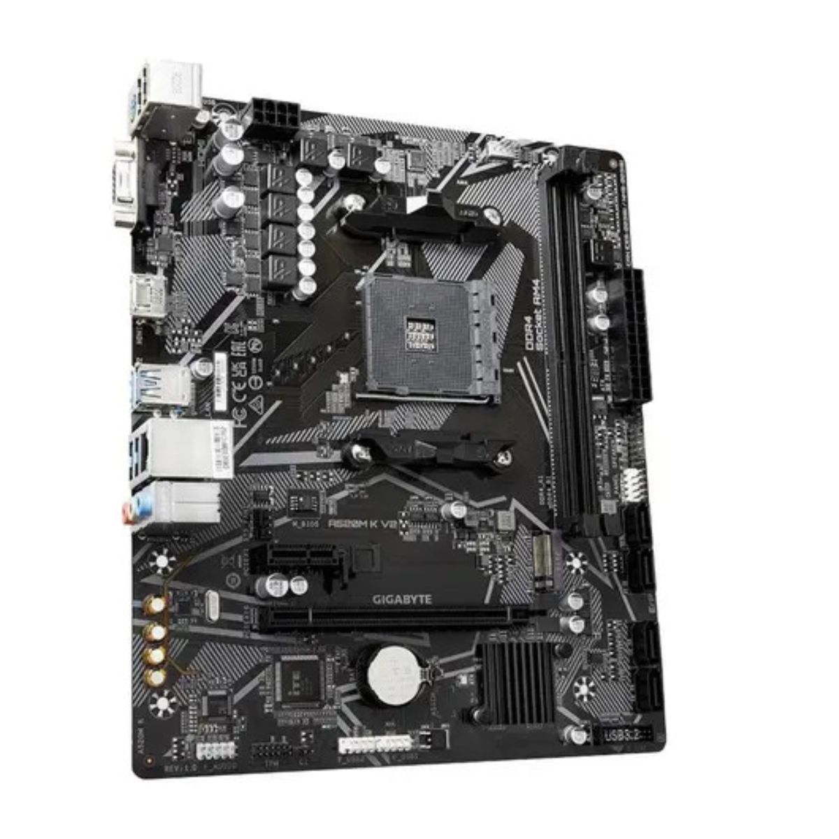GYGABYTE - Motherboard Gigabyte Amd A520m K V2 Ddr4 Gamer Pcreg Color Negro