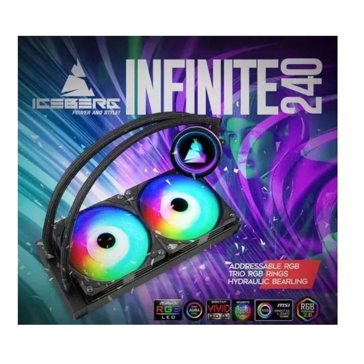 ICEBERG - Refrigeración Liquida Argb Iceberg Infinite 240 Amd Intel LED RGB