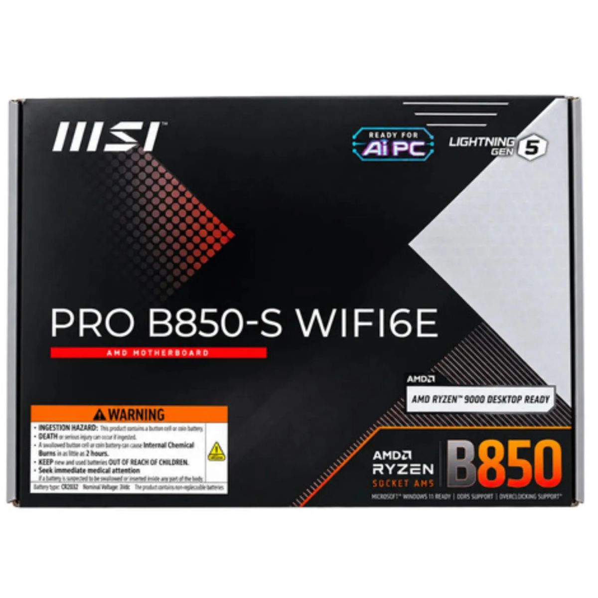 MSI - Placa Madre Msi Pro B850-s Wifi6e Atx Pcie 4.0