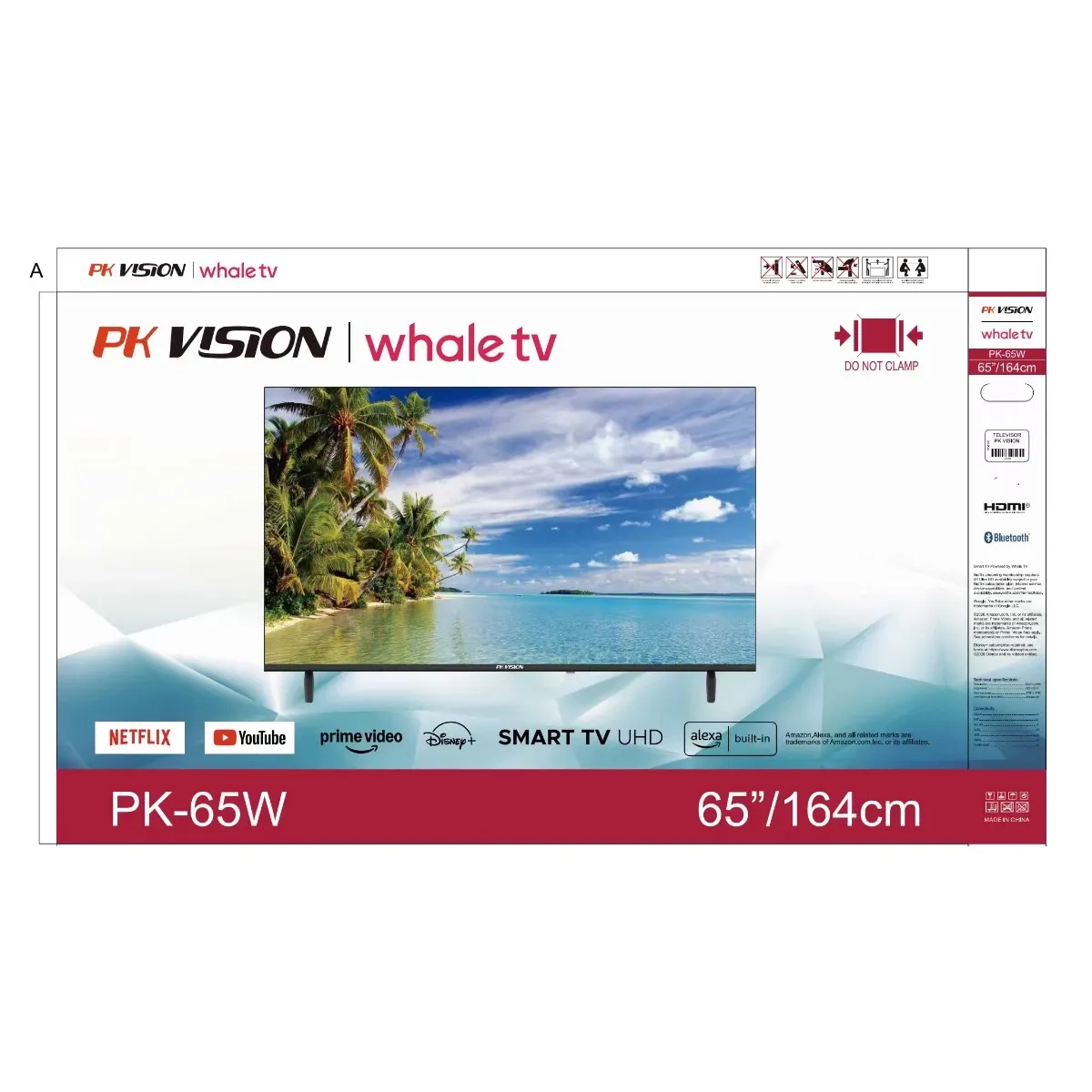GENERICO - Smart TV 65” PK Vision TV Ultra HD