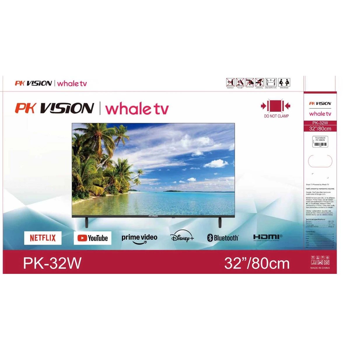 GENERICO - Smart TV PK Vision 32” Whale TV HD