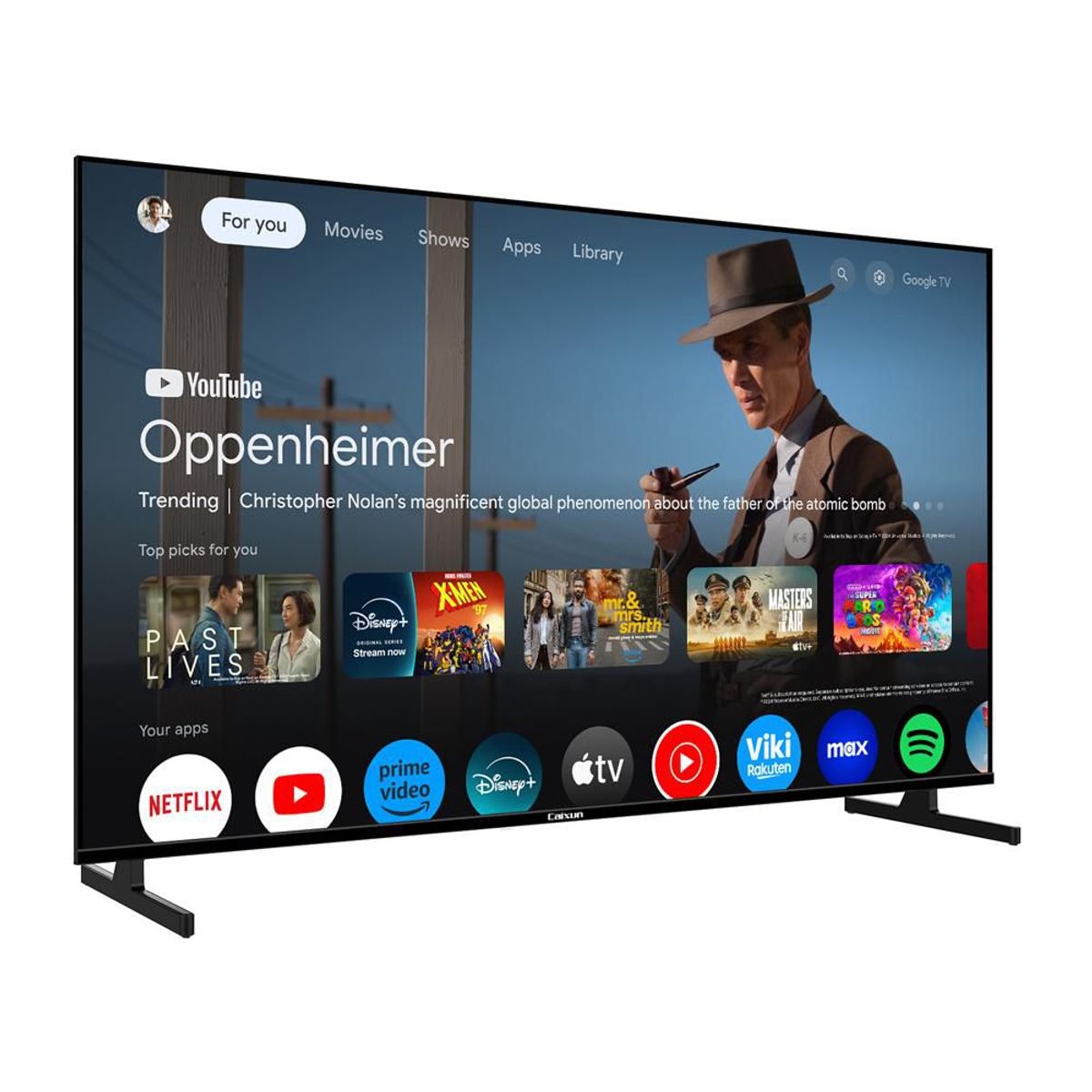 CAIXUN - Televisor Caixun 55 Pulgadas Uhd 4K Smart Google Tv C55Kaug