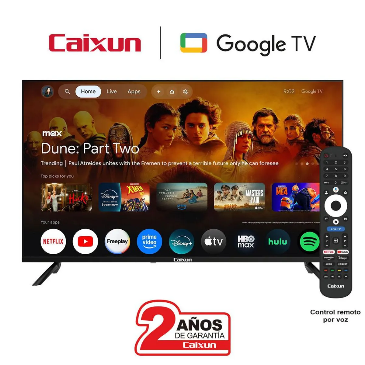 CAIXUN - Televisor Caixun 40 Pulgadas Uhd Smart Google Tv C40kafg