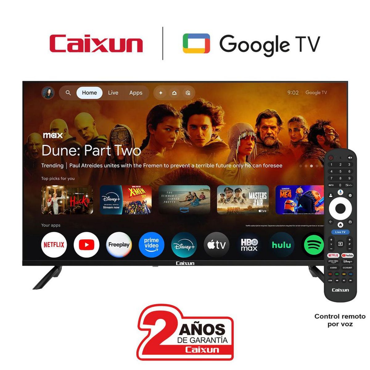 CAIXUN - Televisor Caixun 40 Pulgadas Uhd Smart Google Tv C40kafg