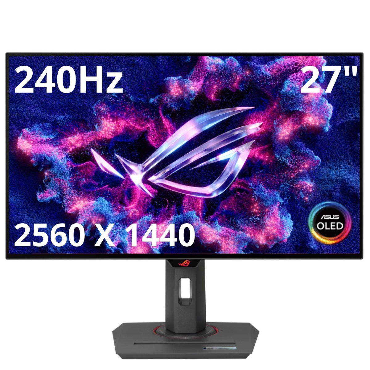 ASUS - MONITOR ASUS GAMING ROG STRIX  OLED 27" 240HZ  0.03MS 2K QHD