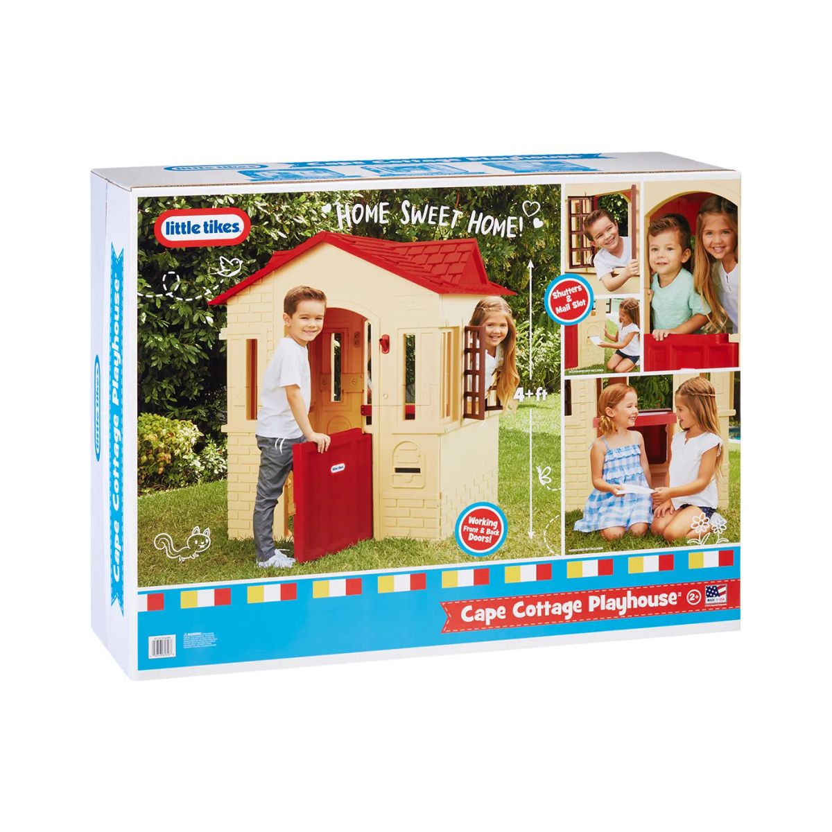 LITTLE TIKES - Little Tikes Casa de Juegos Cape Cottage para Interior y Exterior