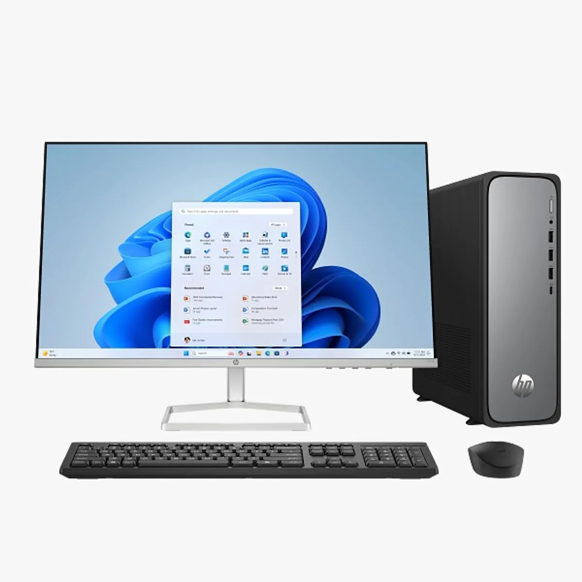 HP - COMPUTADOR HP OMNIDESK SLIM S03-0050LA INTEL CORE I5 14400| MONITOR 23.5" FHD| RAM 8GB SSD 256GB