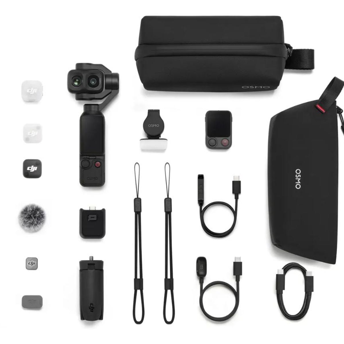 DJI - Cámara DJI Osmo Pocket 4P Vlog Combo 4K Estabilizador 3 Ejes Negra