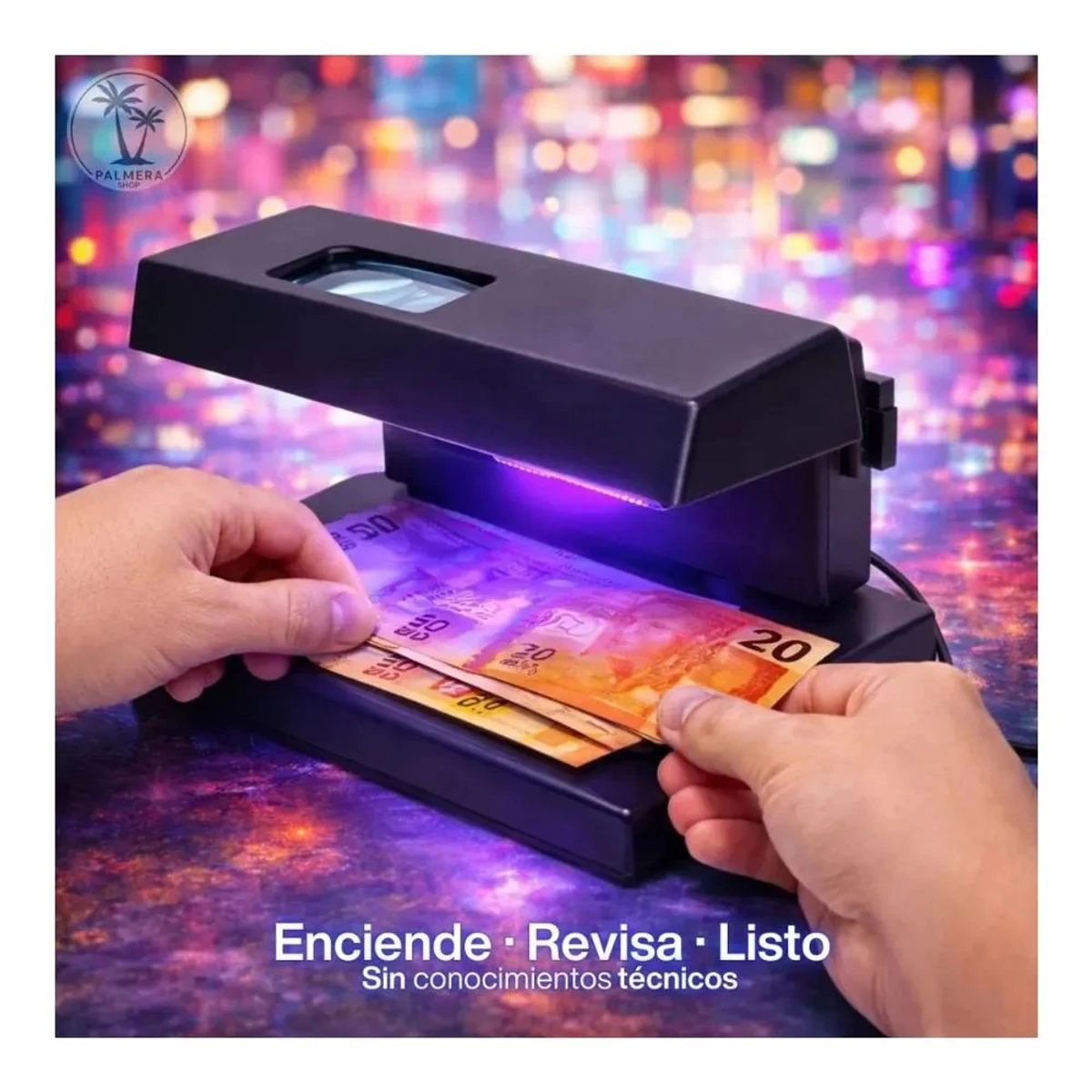 GENERICO - Verificador Dinero Uv Autenticidad Tienda Oficina Comercio