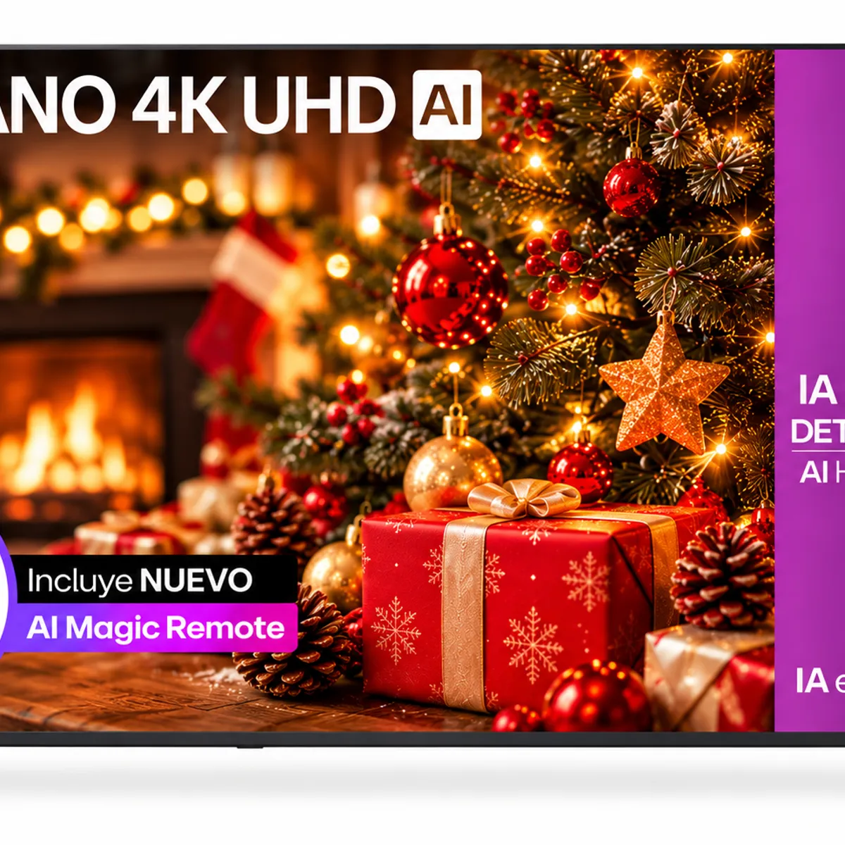 LG - Televisor LG 55 Pulgadas 55NU85 Nano 4K UHD Smart TV webOS con IA + Control Magic