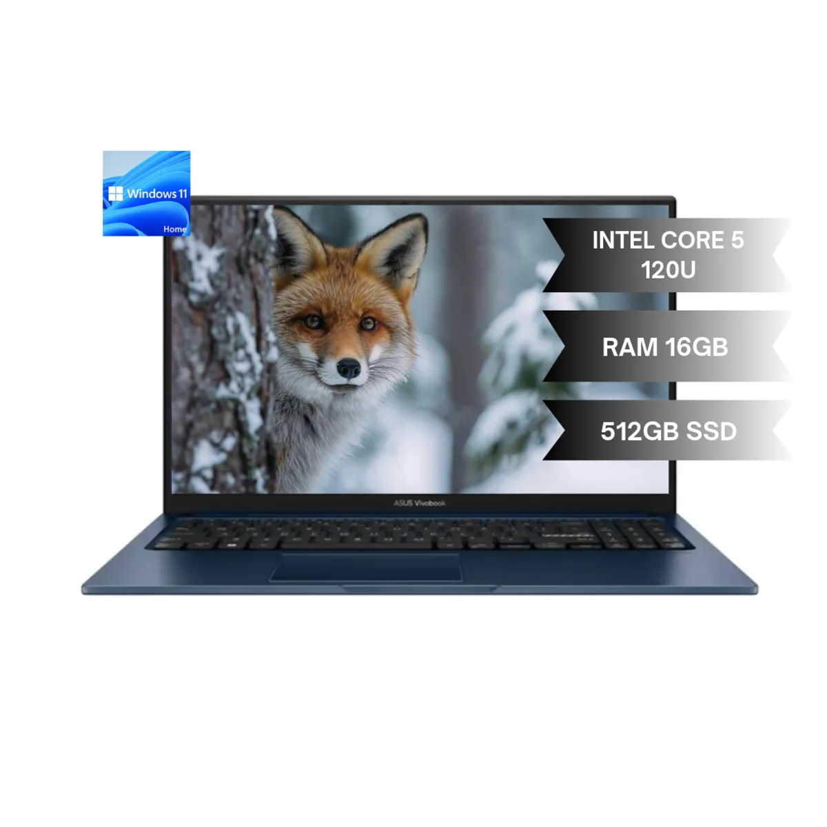 ASUS - PORTATIL ASUS X1504VA- INTEL CORE 5 120U – RAM 16GB DDR5 - 512GB SSD - Win 10 Home-15.6” 