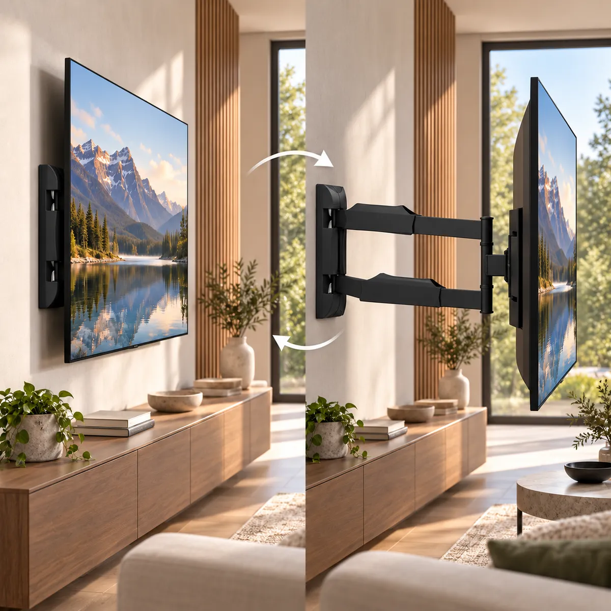 IMPORTADOS - Soporte brazo para tv  con extension de 70 cm