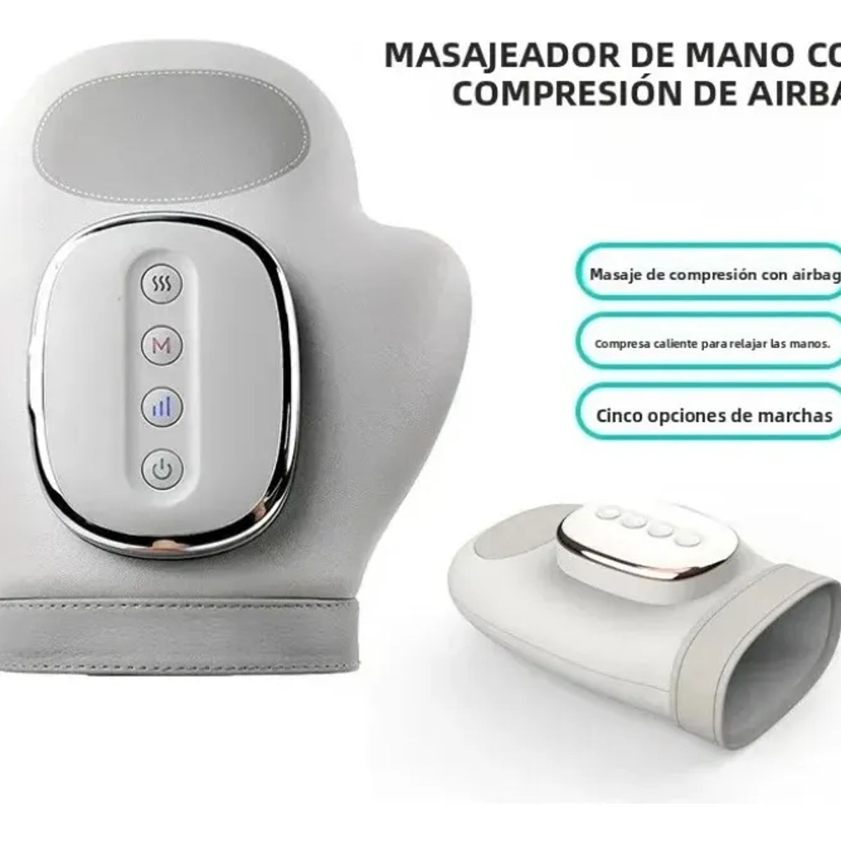 AMERICAN GENERICS - Masajeador Eléctrico de Manos con Compresión de Aire