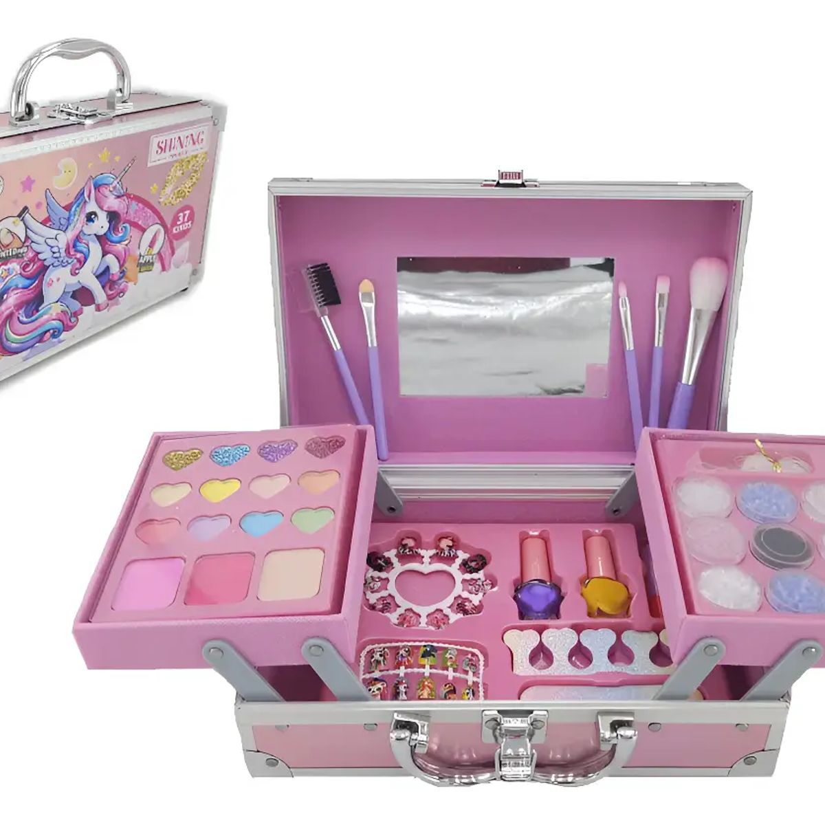 CHINA - Kit Maquillaje Para Niñas Con Esmalte Y Uñas 37pcs