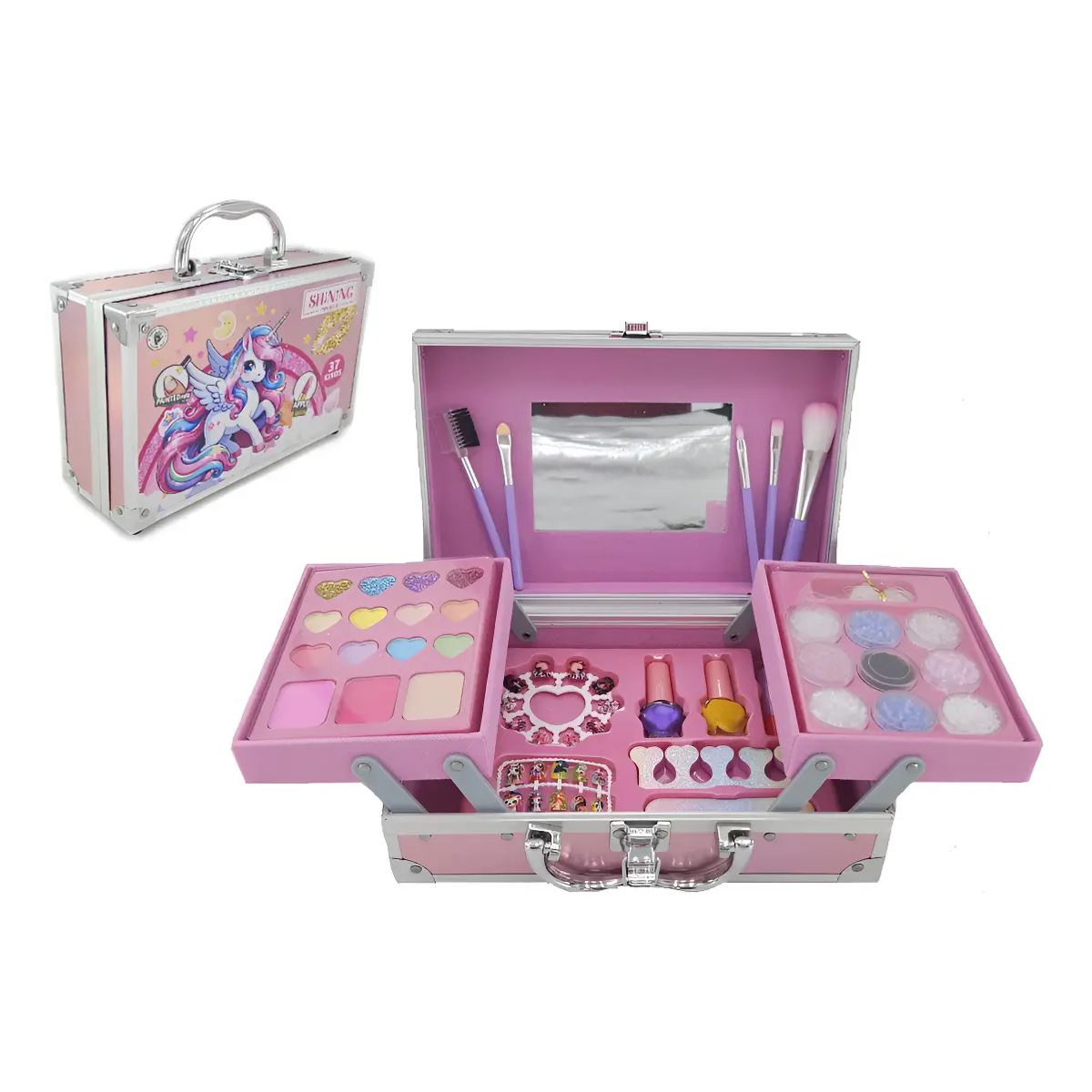 CHINA - Kit Maquillaje Para Niñas Con Esmalte Y Uñas 37pcs