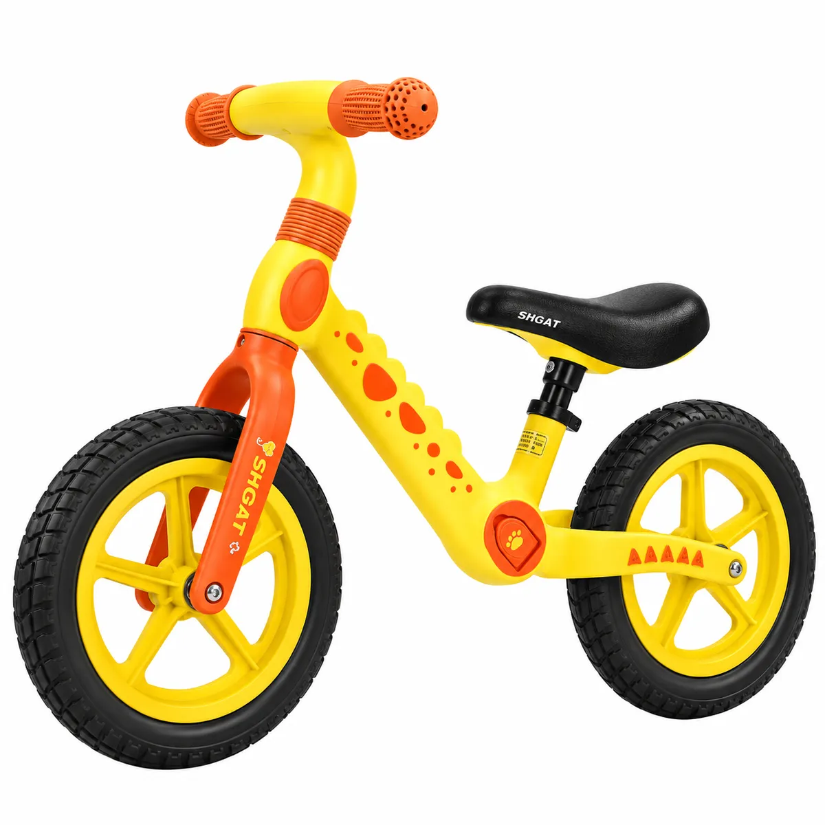 AMERICAN GENERICS - Bicicleta Sin Pedales Mcktoys Dino para Niños de 2 a 4 Años