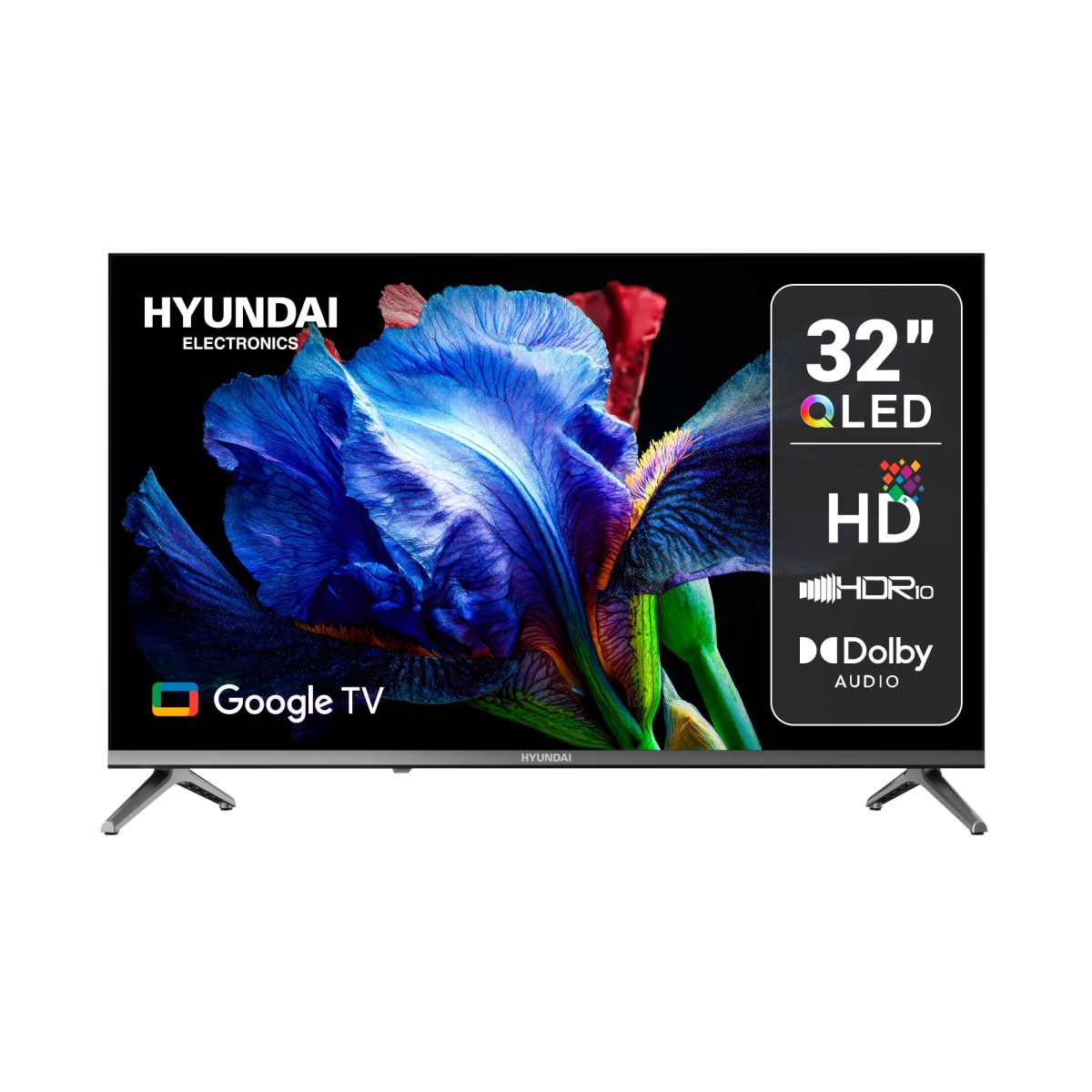 HYUNDAI - Televisor Hyundai 32 Smart Google TV FHD QLED HYLED3259QG