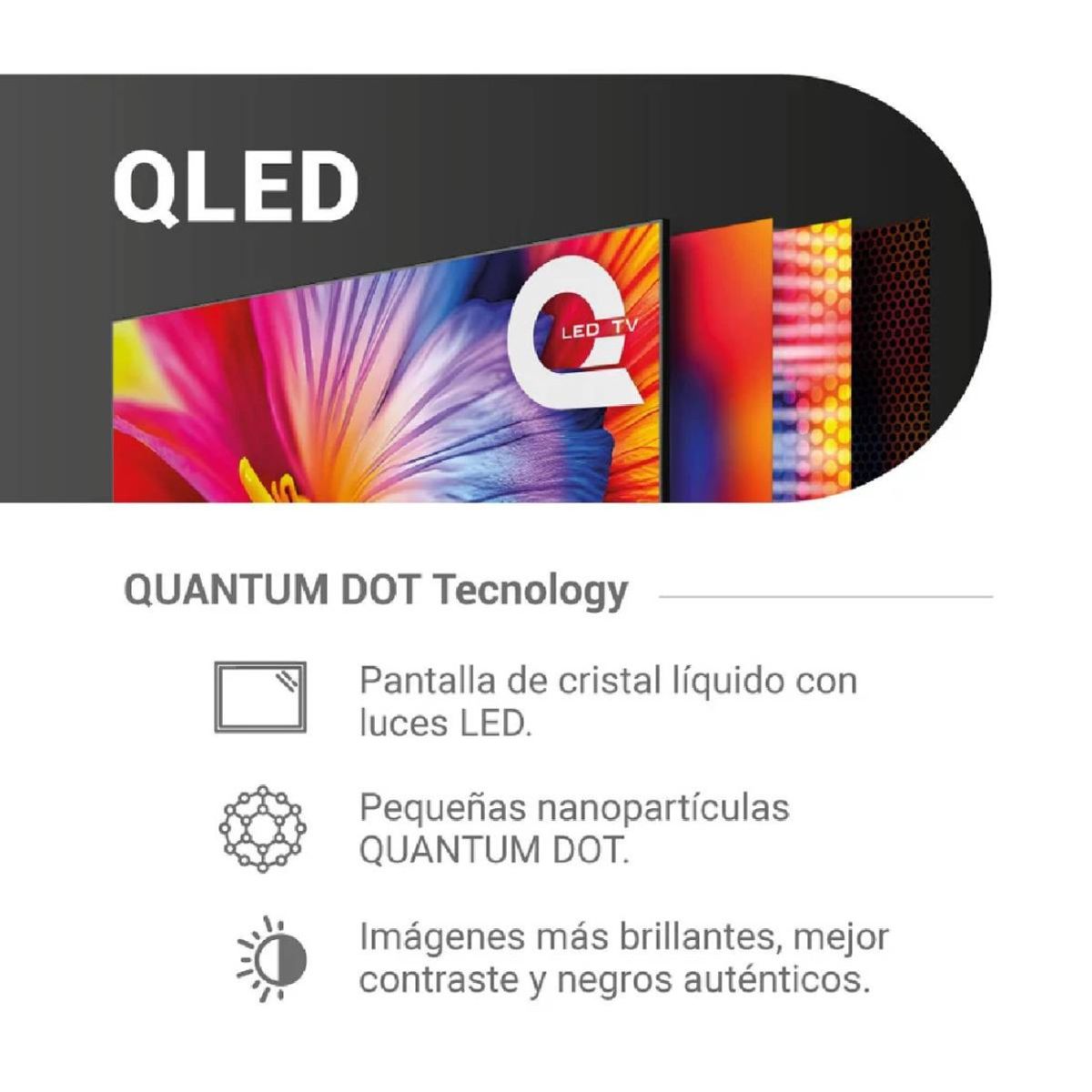 HYUNDAI - Televisor Hyundai 65 Pulgadas Smart Google TV QLED HYLED6513QG
