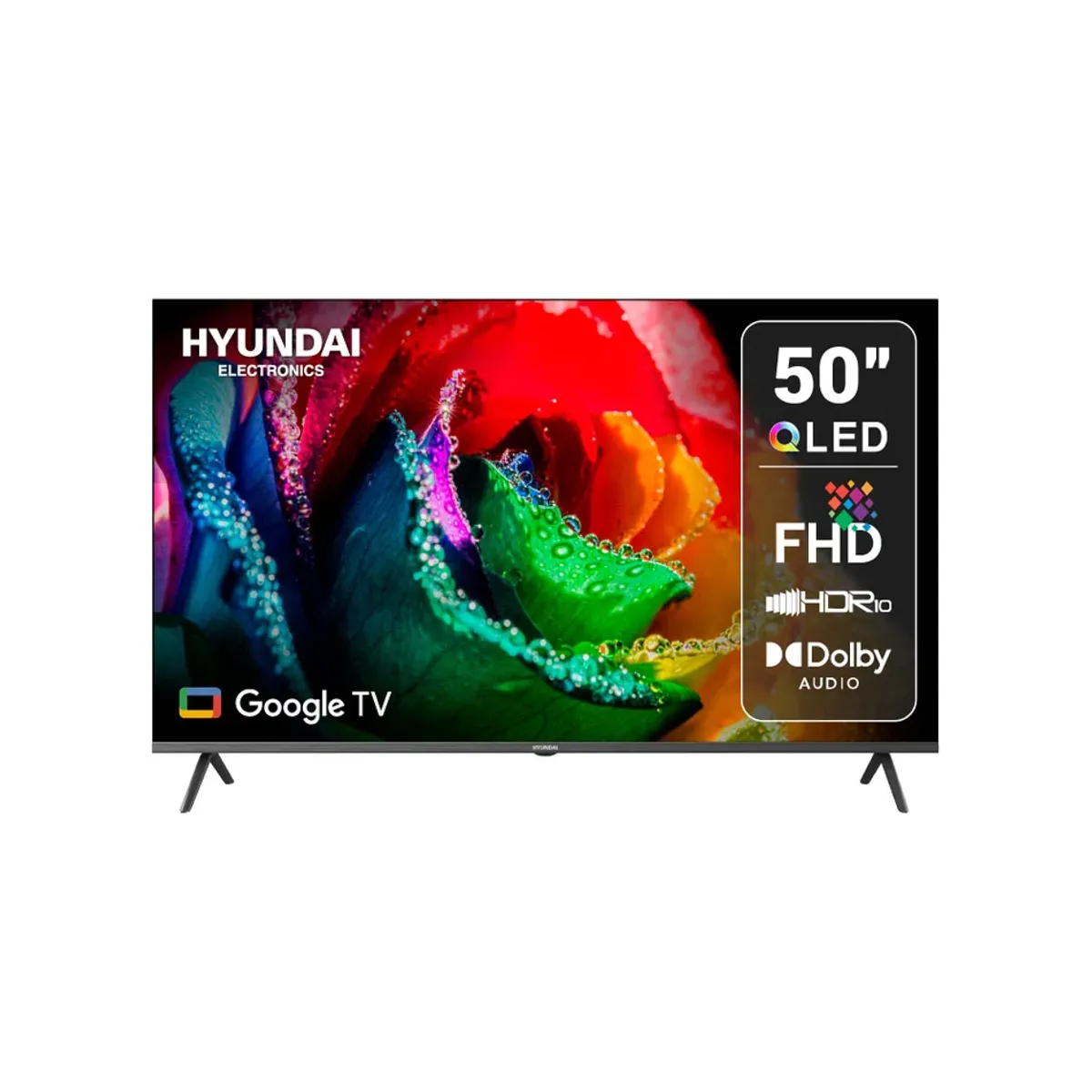 HYUNDAI - Televisor HYUNDAI 50 Smart Google TV QLED HYLED5027QFG