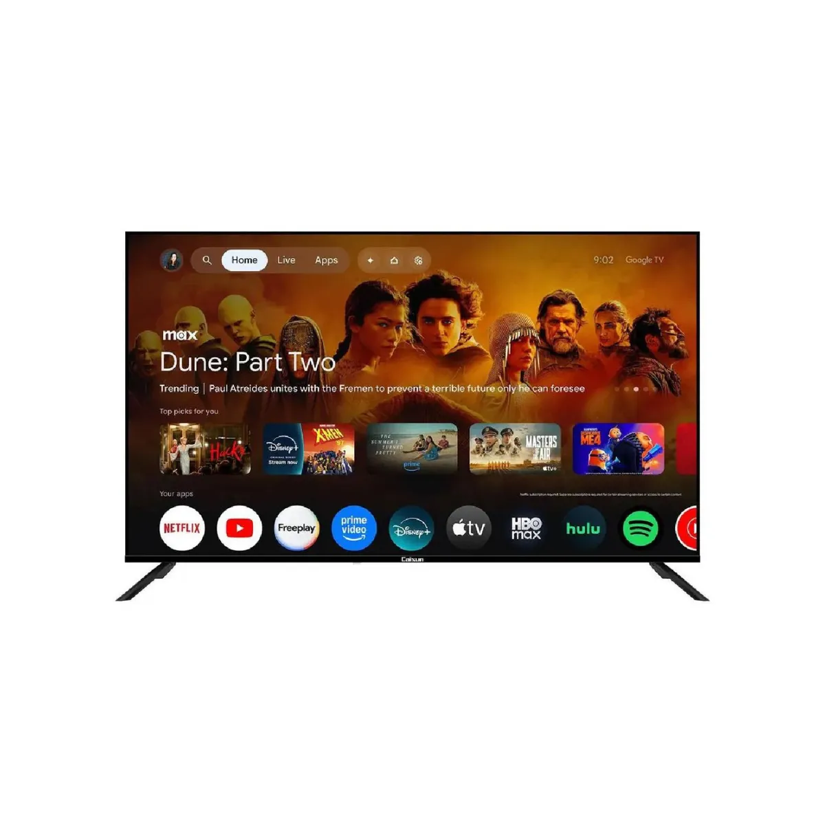 CAIXUN - Televisor Caixun 50 Pulgadas 4K UHD QLED Smart Google C50KAUGQ