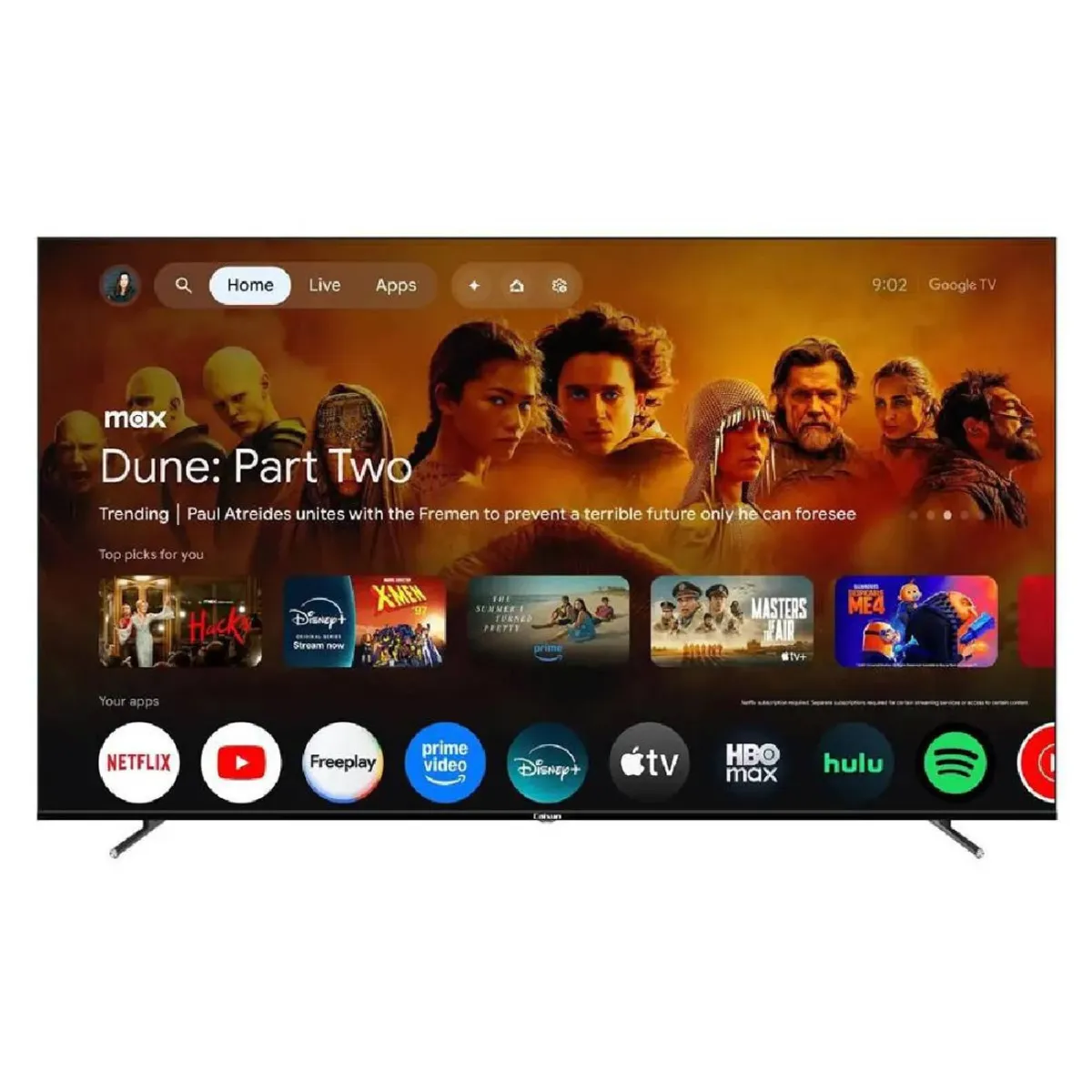 CAIXUN - Televisor Caixun 85 pulgadas QLED Uhd4K Smart TV C85VHUGQ