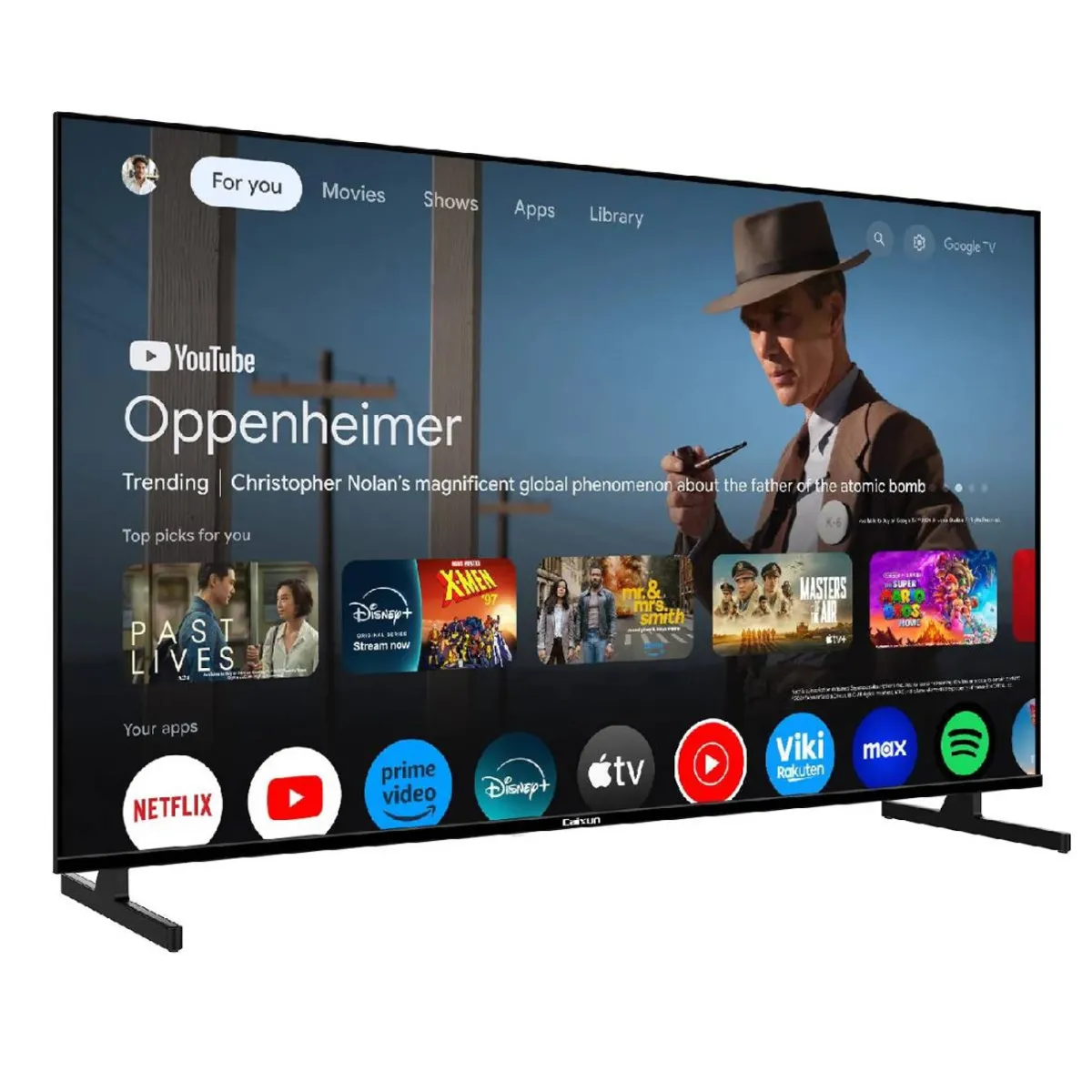 CAIXUN - Televisor Caixun 55 pulgadas 4K Ultra HD LED Smart TV Google C55KAUG