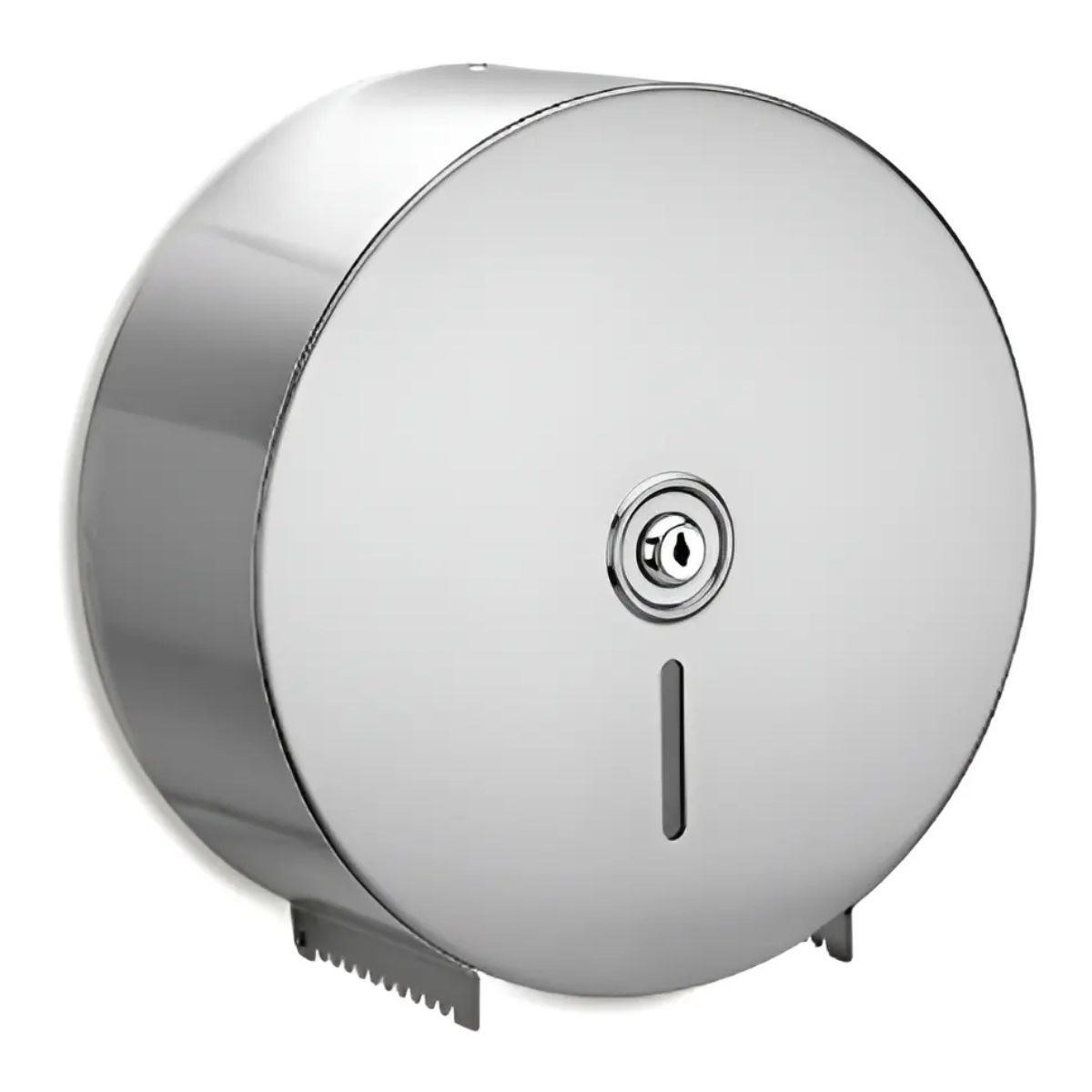 GENERICO - Dispensador De Pared Para Papel Higiénico En Acero Inoxidable Con Llave Accesorios Para Baños