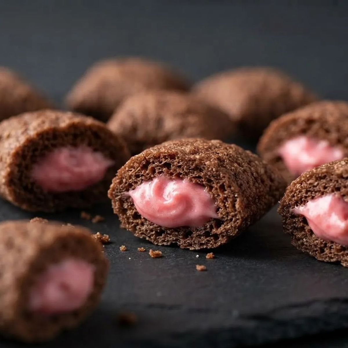FLIPS - Flips Drácula Cereal Sabor Chocolate Relleno Fresa 120g