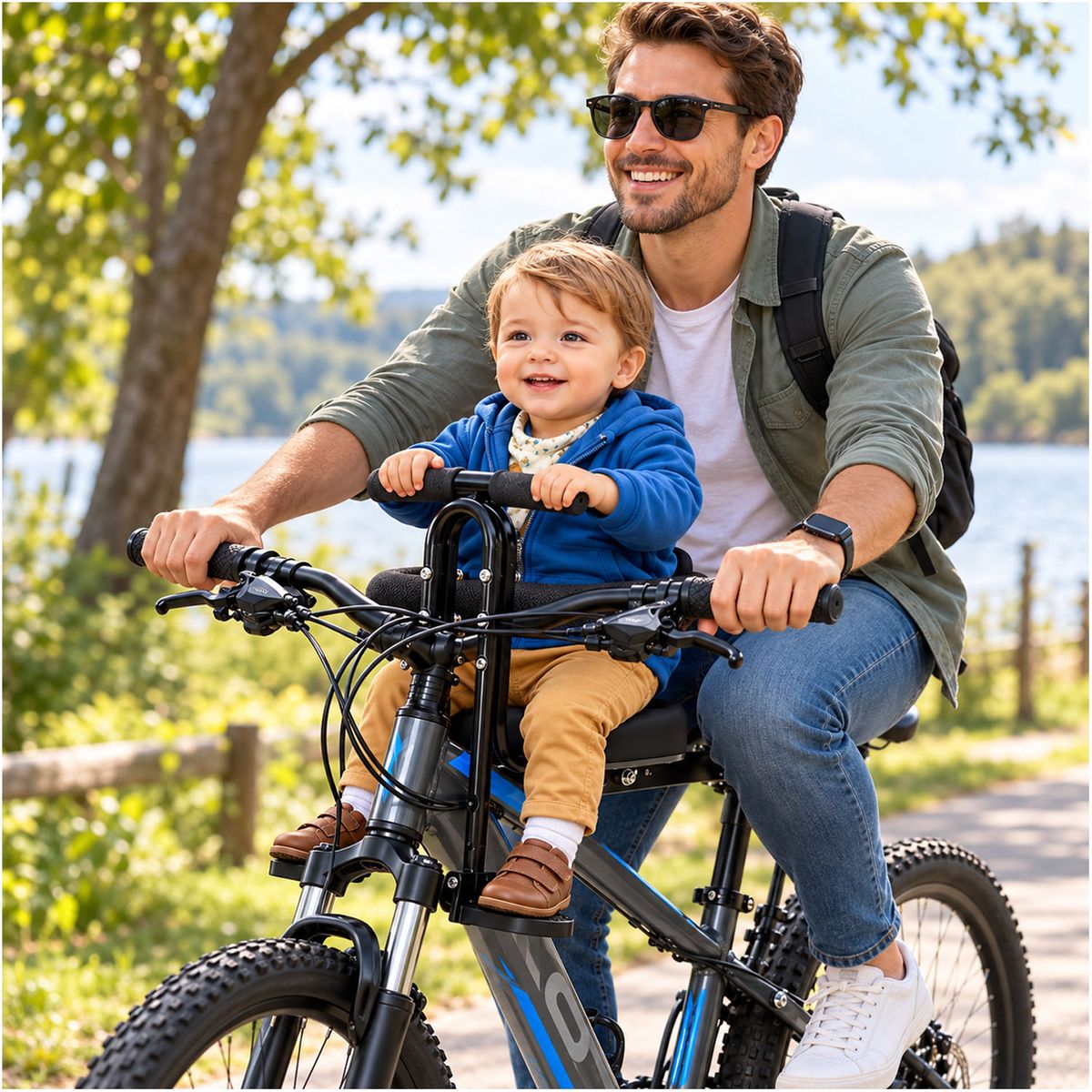 ONE PIXEL - Asiento Bicicleta Para Niños Soporte Infantil Silla Frontal