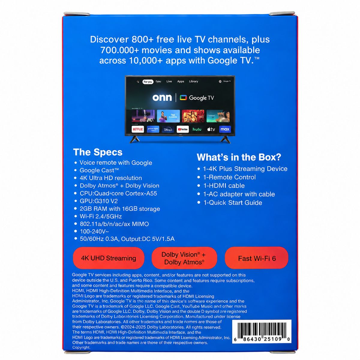 Watch Tv Stick Android Tv Streaming Watch 4K Plus GENERICO | Falabella ...
