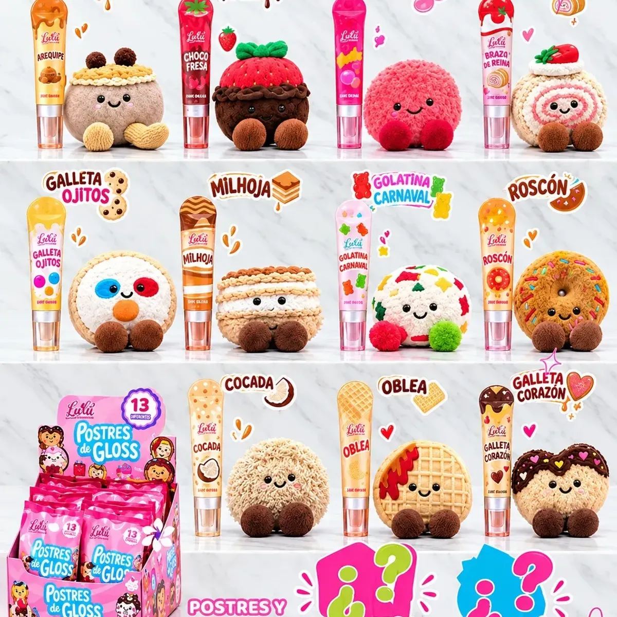 ENGOL COLLECTIONS - Brillo Labial Lip Gloss Engol Postre & Gloss Bolsa Sorpresa