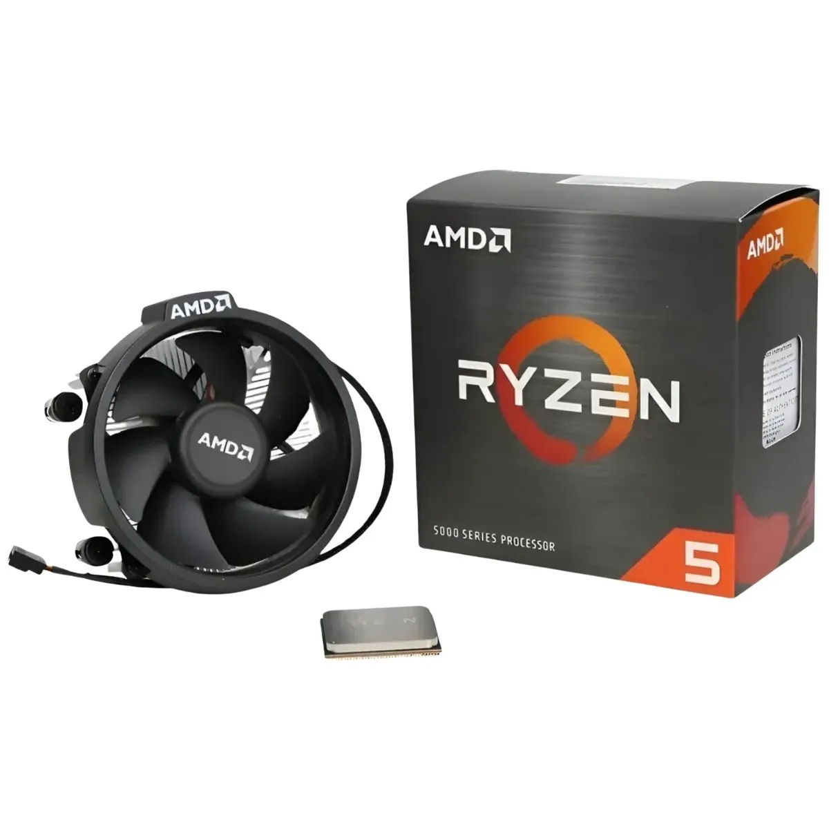 AMD RYZEN - Procesador Amd Ryzen 5 5500  6 Núcleos y 12 Hilos Con Enfriador De Aire AMD