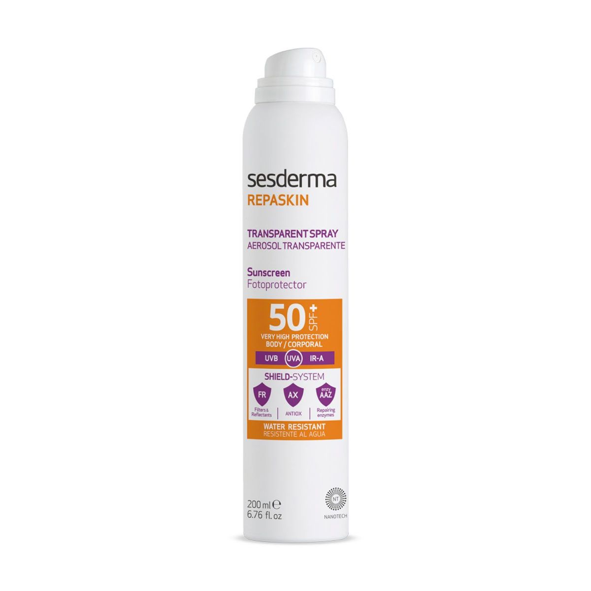 SESDERMA - Bloqueador Solar Repaskin Spray Transparente Sesderma para Todo tipo de piel 200 ml