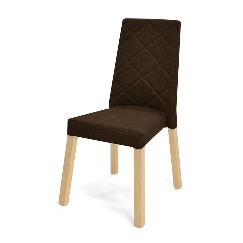 MICA - Silla de Comedor de Exterior y Terraza Moderna en Poliéster Linou 50 x 95 x 57 cm Gris Mica 